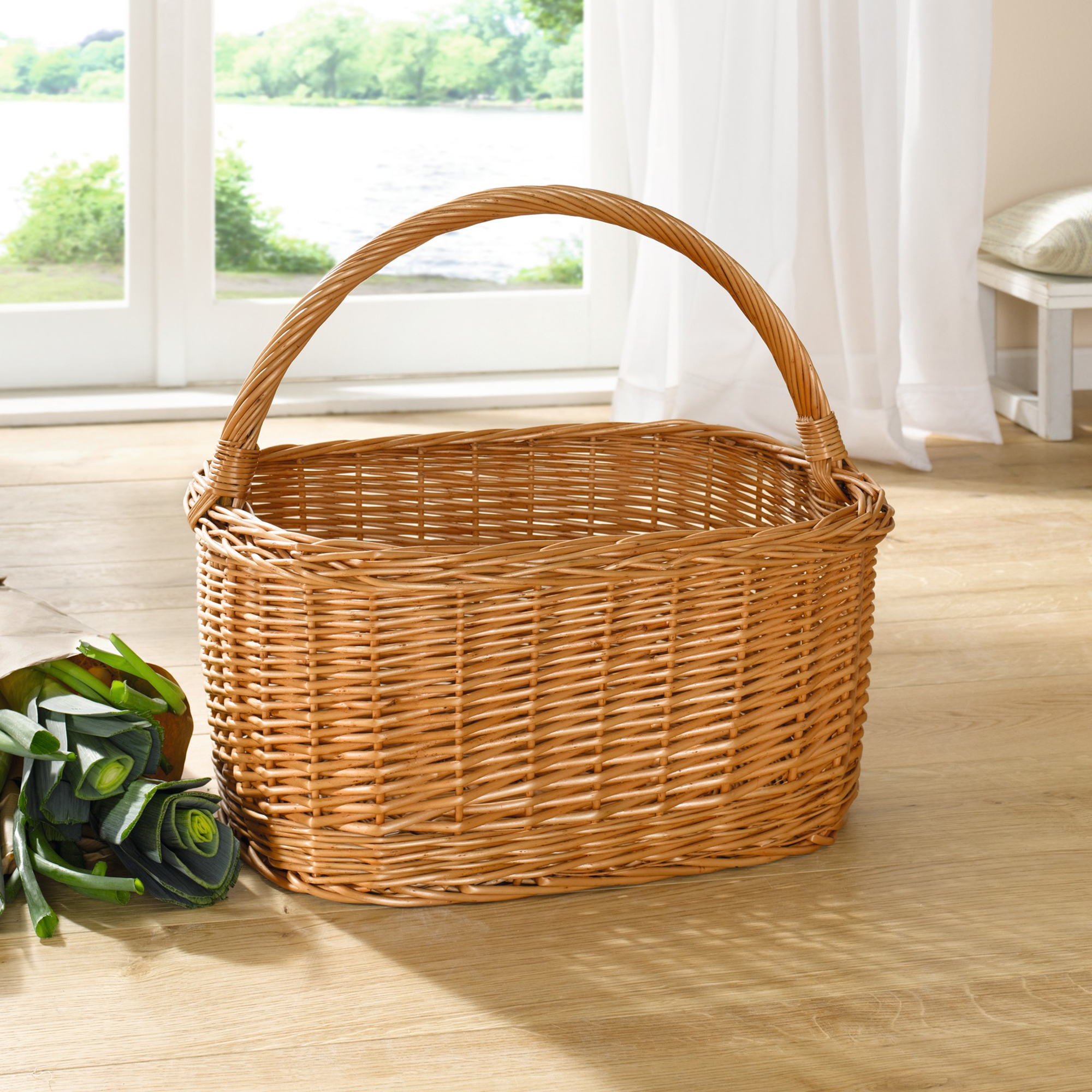 Acheter Panier à courses "carré", GM  dans la boutique en ligne de Frank Flechtwaren