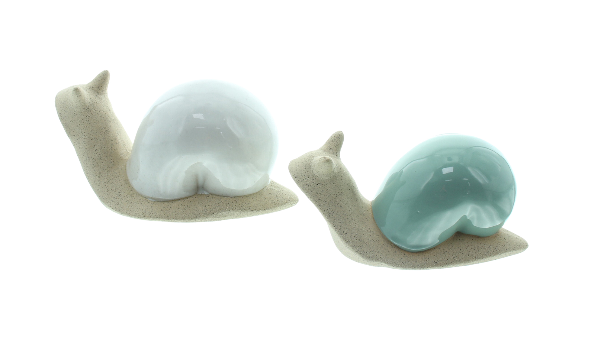 Acheter Lot de 2 figurines déco "course d'escargots"  dans la boutique en ligne de Frank Flechtwaren pour Nouvel arrivage