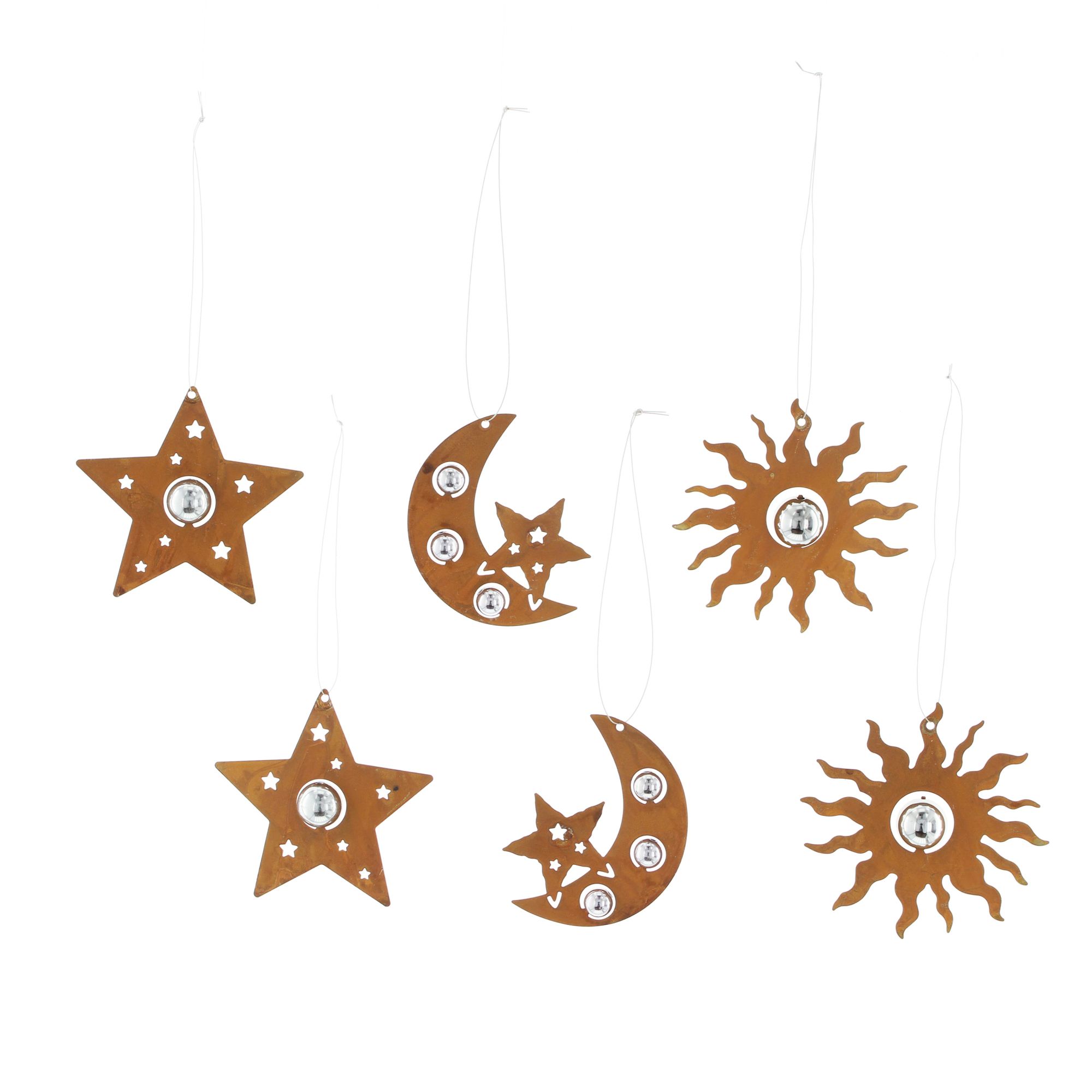 Acheter Lot de 6 suspensions "aspect rouille" dans la boutique en ligne de Frank Flechtwaren pour Noël Acheter Lot de 6 suspensions "aspect rouille" dans la boutique en ligne de Frank Flechtwaren pour Noël
