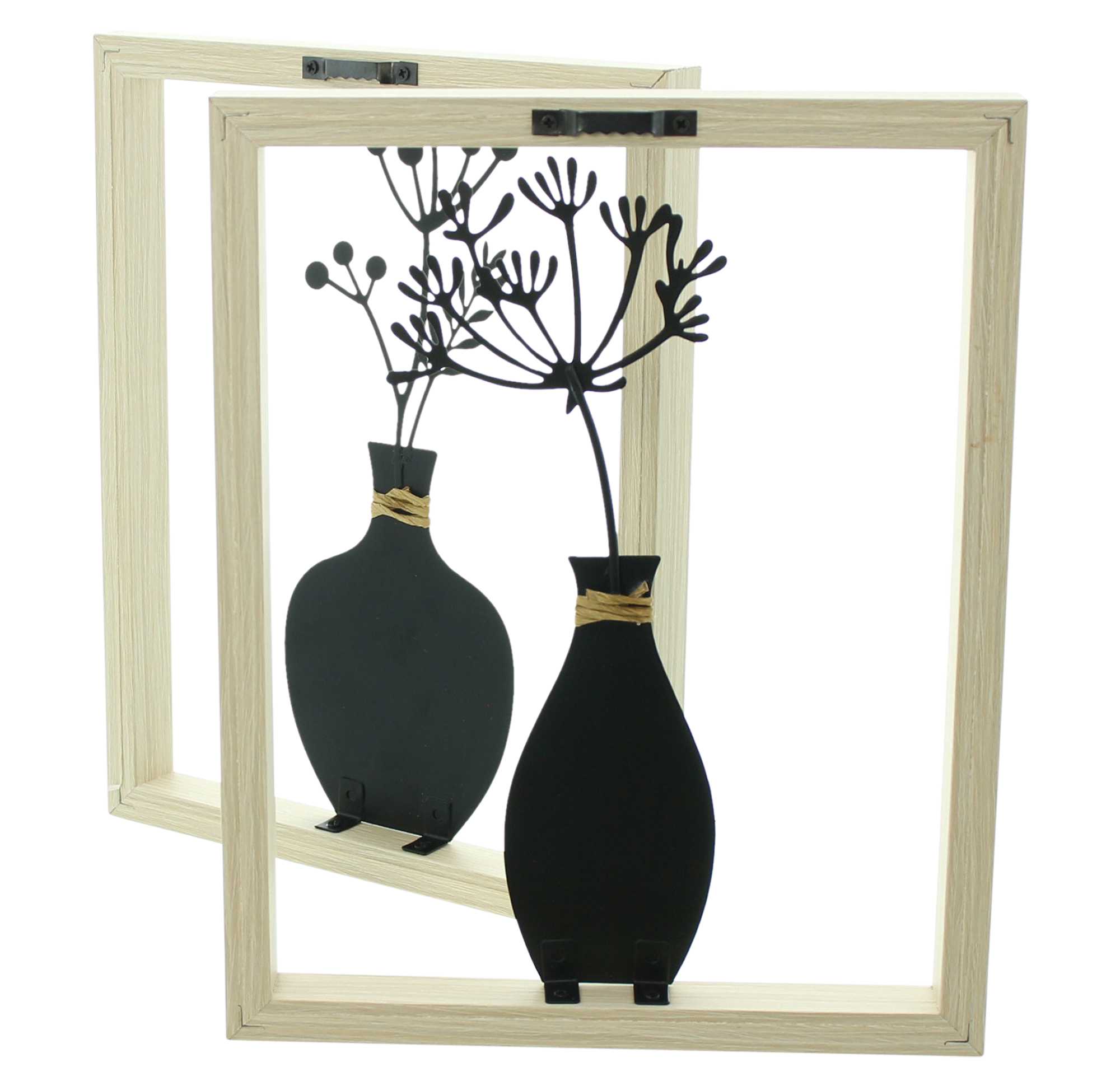 Acheter Lot de 2 décorations murales "vase"  dans la boutique en ligne de Frank Flechtwaren pour Décorations murales
