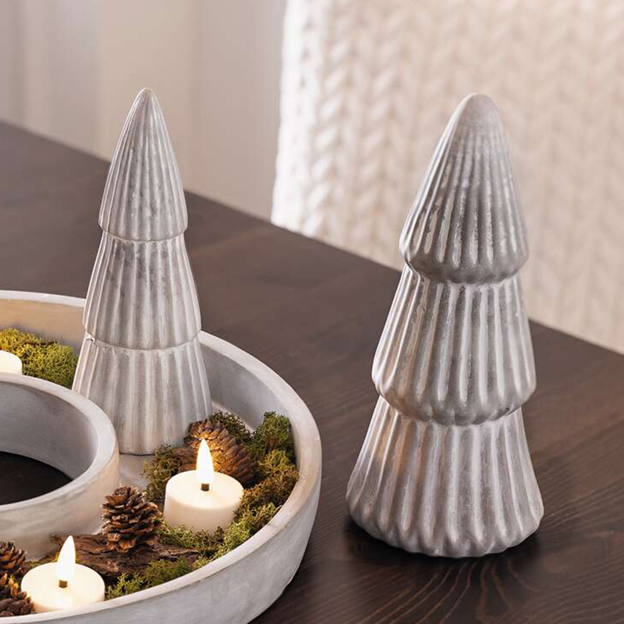 Acheter Lot de 2 sapins "Grey"  dans la boutique en ligne de Frank Flechtwaren