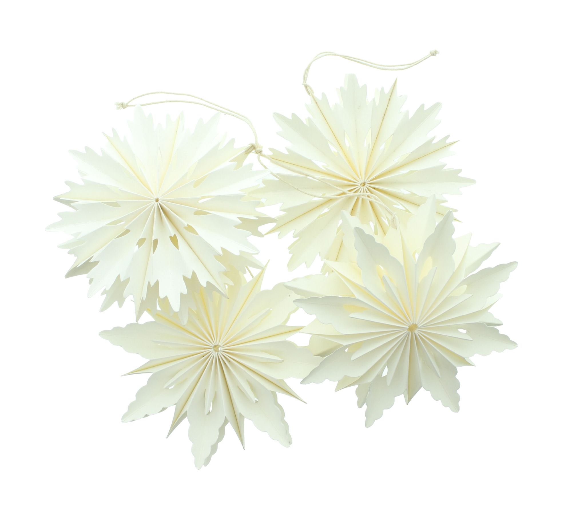 Acheter Suspensions décoratives « Flocons de neige », lot de 4 dans la boutique en ligne de Frank Flechtwaren pour Décorations à suspendre