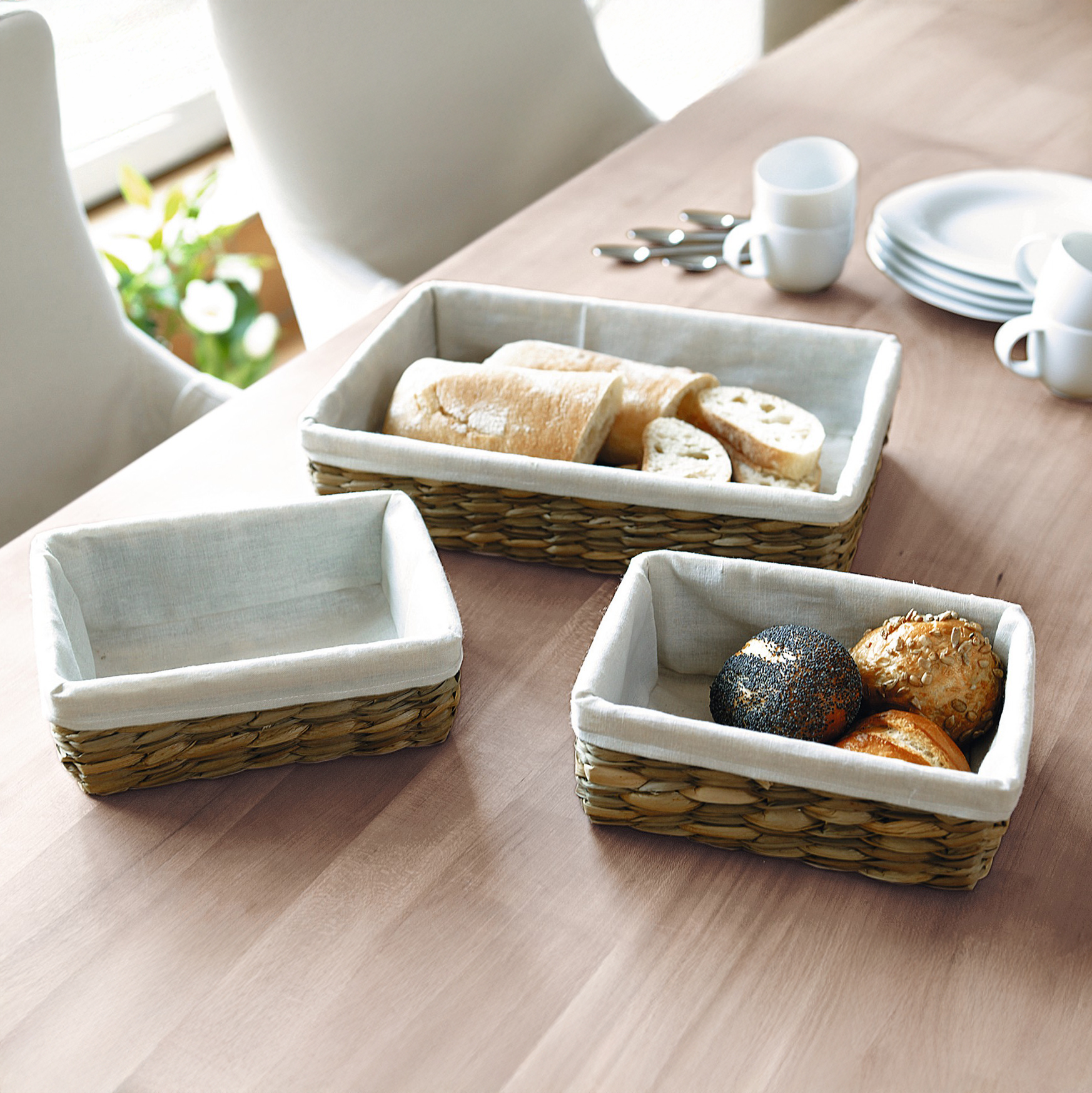 Acheter Lot de 3 paniers rectangulaires  dans la boutique en ligne de Frank Flechtwaren
