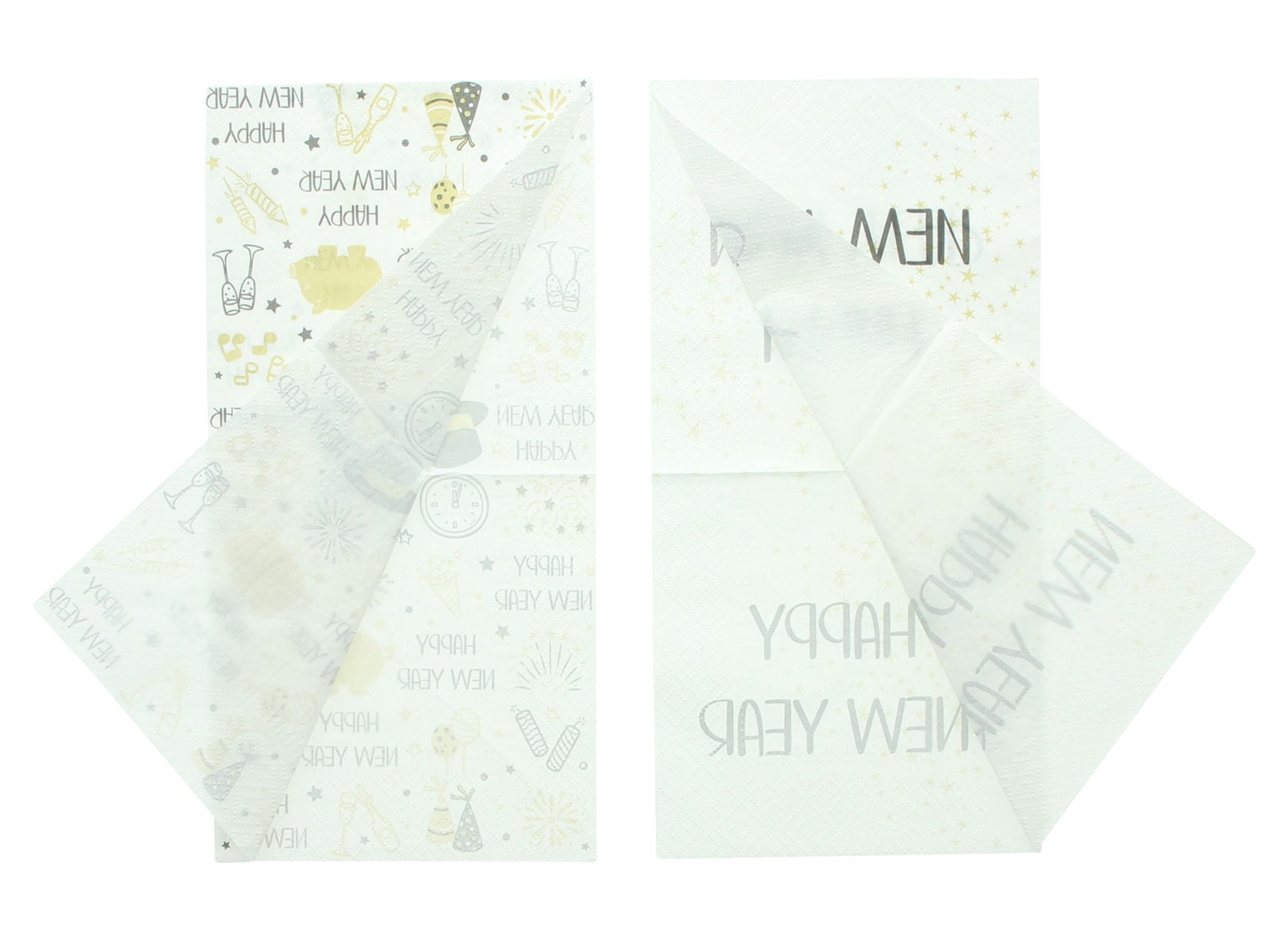 Acheter Lot de 40 serviettes "Nouvel An"   dans la boutique en ligne de Frank Flechtwaren pour Cuisine