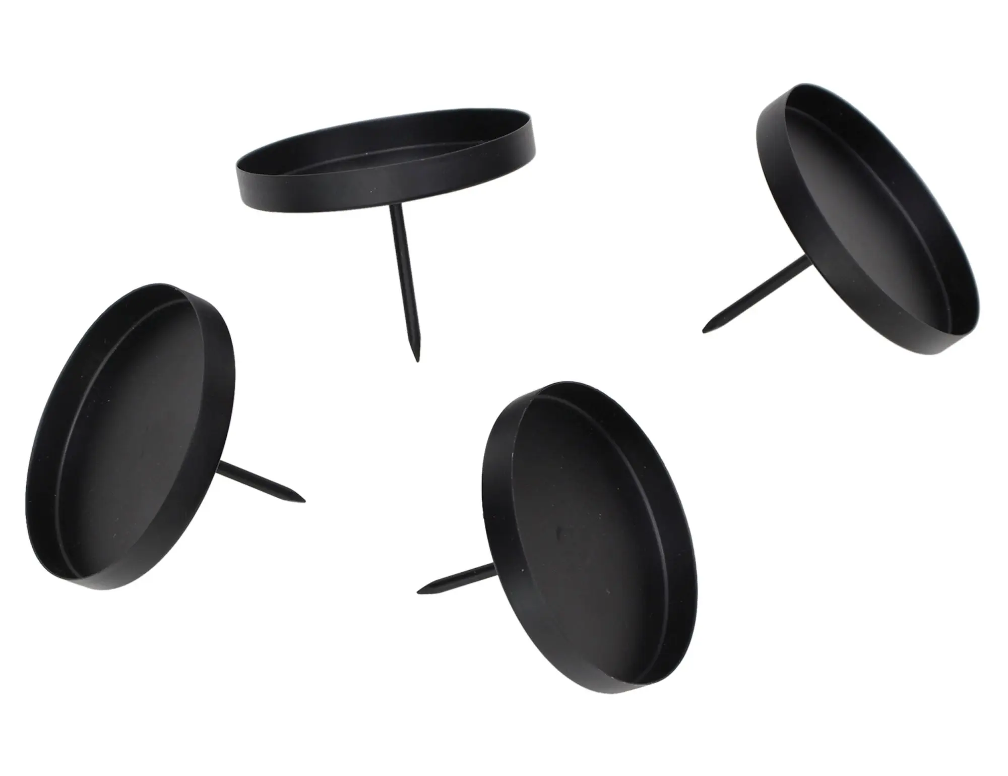 Acheter Bougeoirs « Semplice » avec tige, lot de 4 dans la boutique en ligne de Frank Flechtwaren pour Accessoires pour couronnes de l’Avent