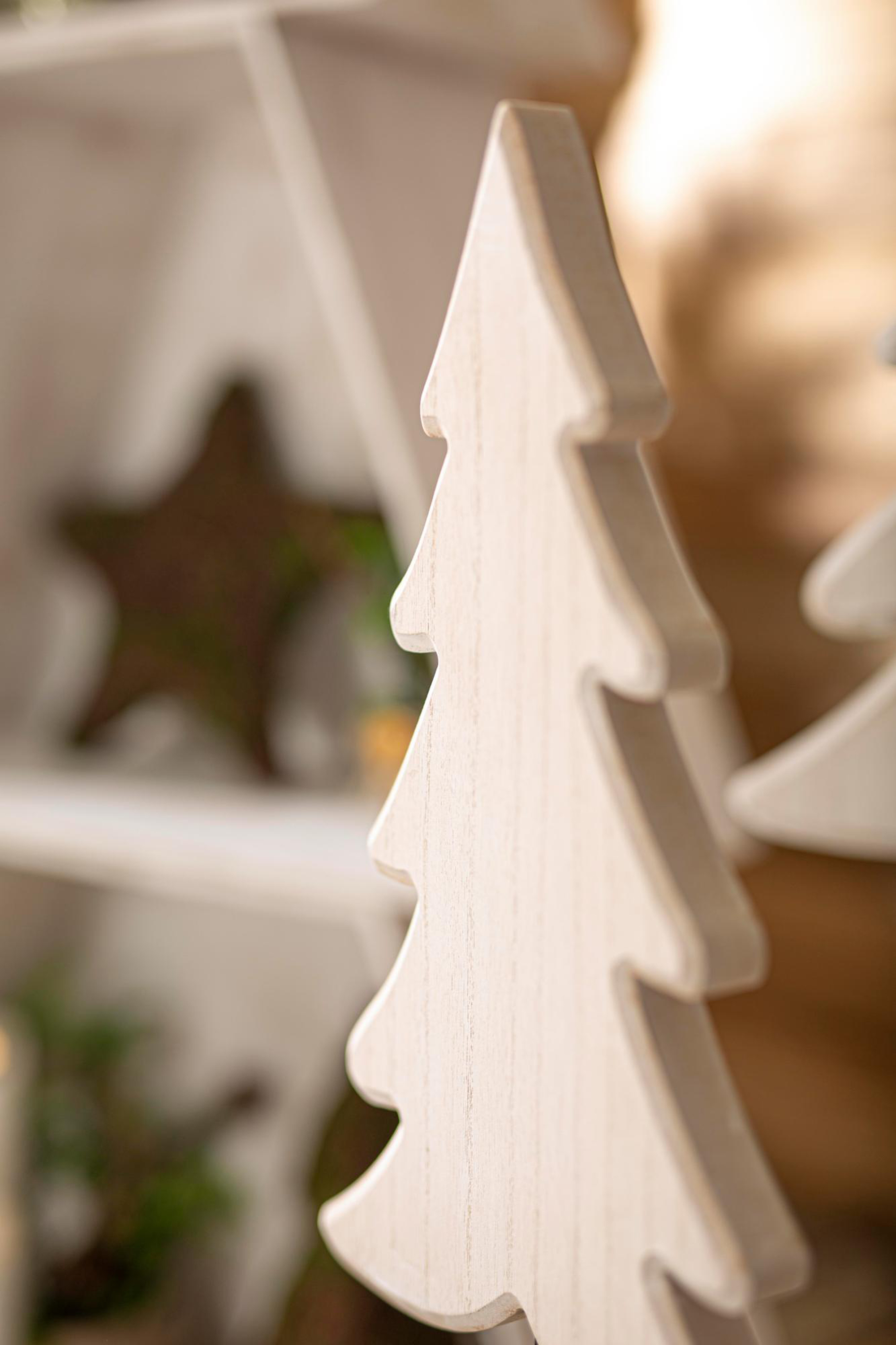 Acheter Sapin en bois « White washed », lot de 2 dans la boutique en ligne de Frank Flechtwaren pour Sapins