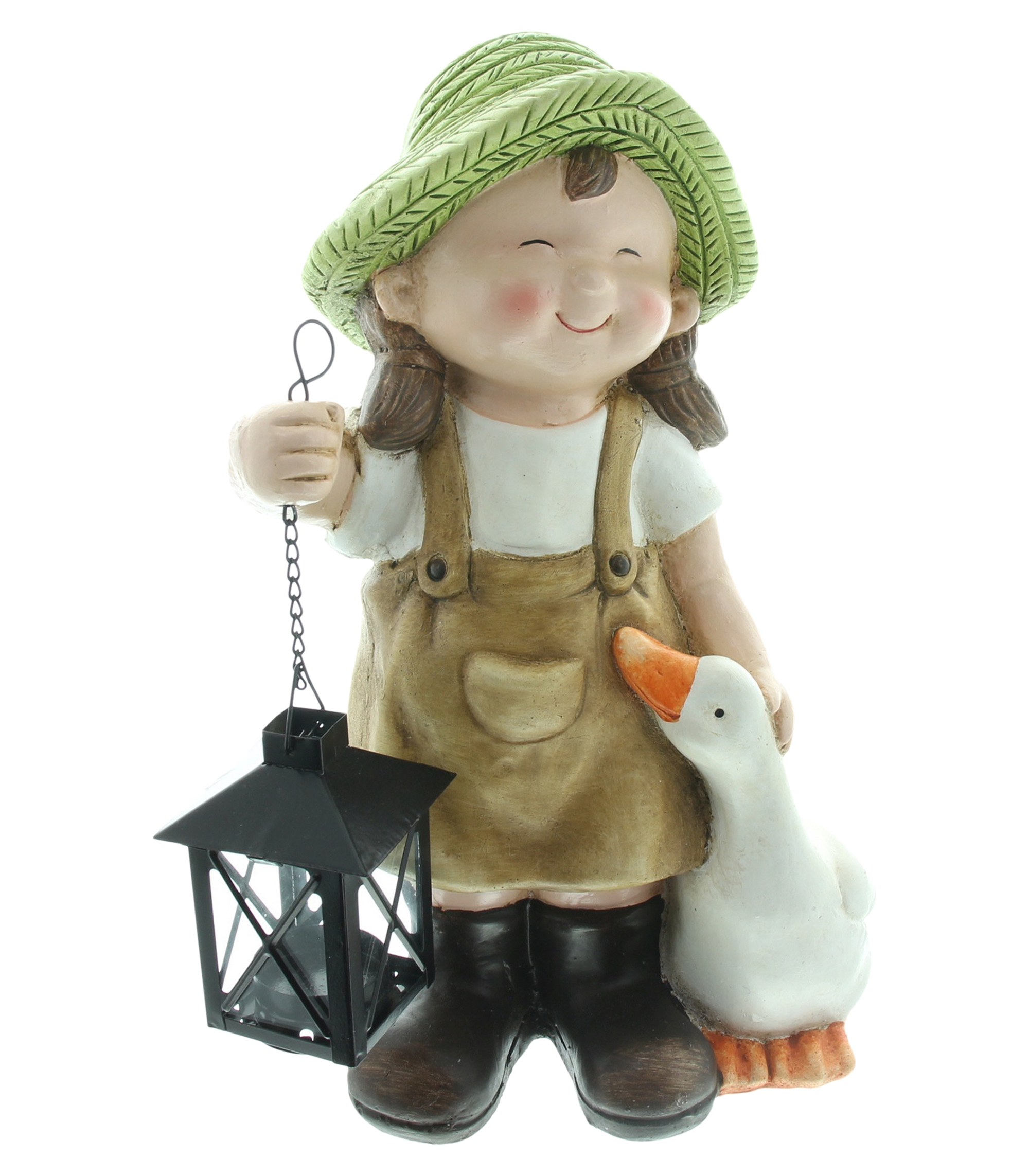 Acheter Figurine "fillette avec oie"  dans la boutique en ligne de Frank Flechtwaren pour Figurines de jardin