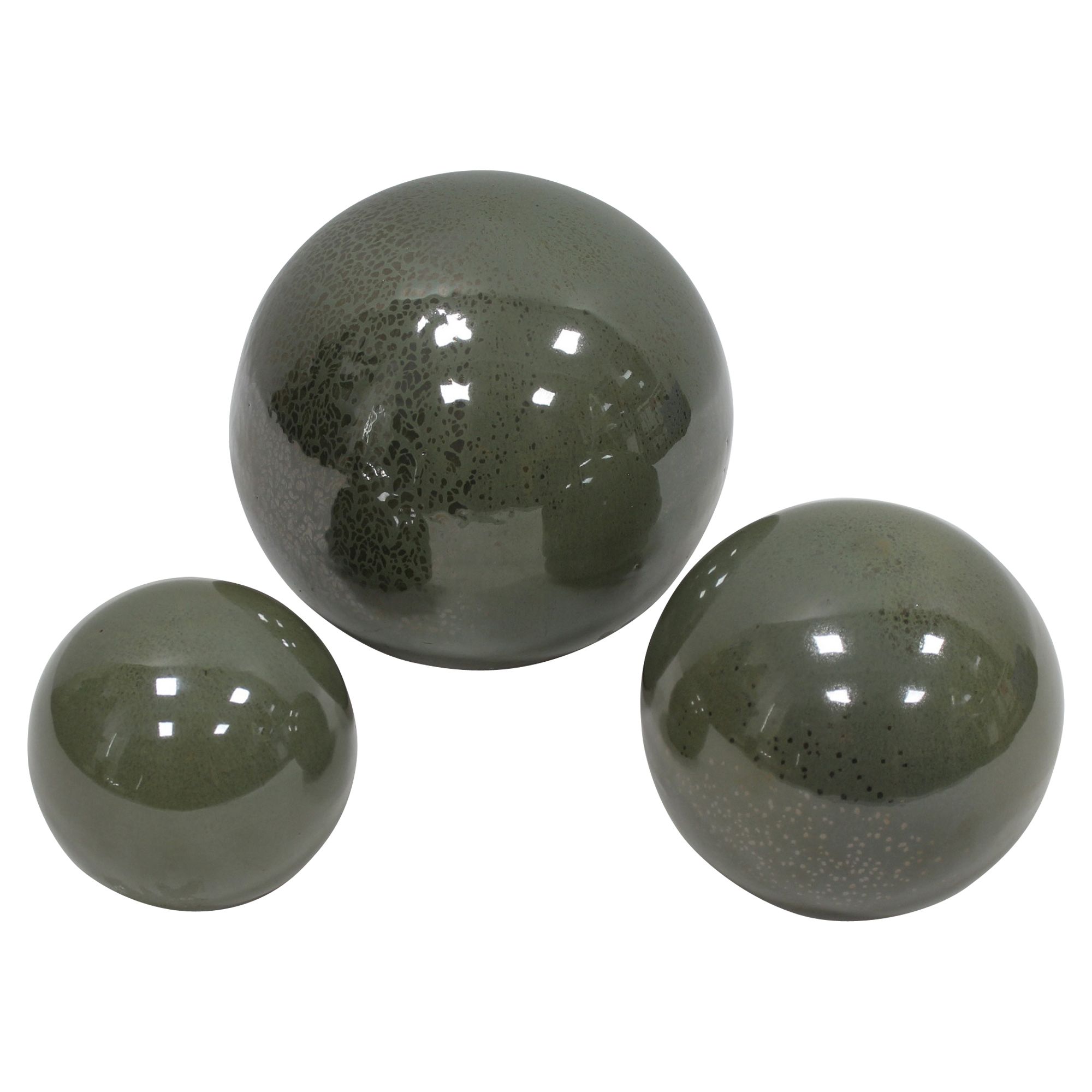 Acheter Lot de 3 boules décoratives "Jardin d'oliviers"  dans la boutique en ligne de Frank Flechtwaren pour Boules décoratives