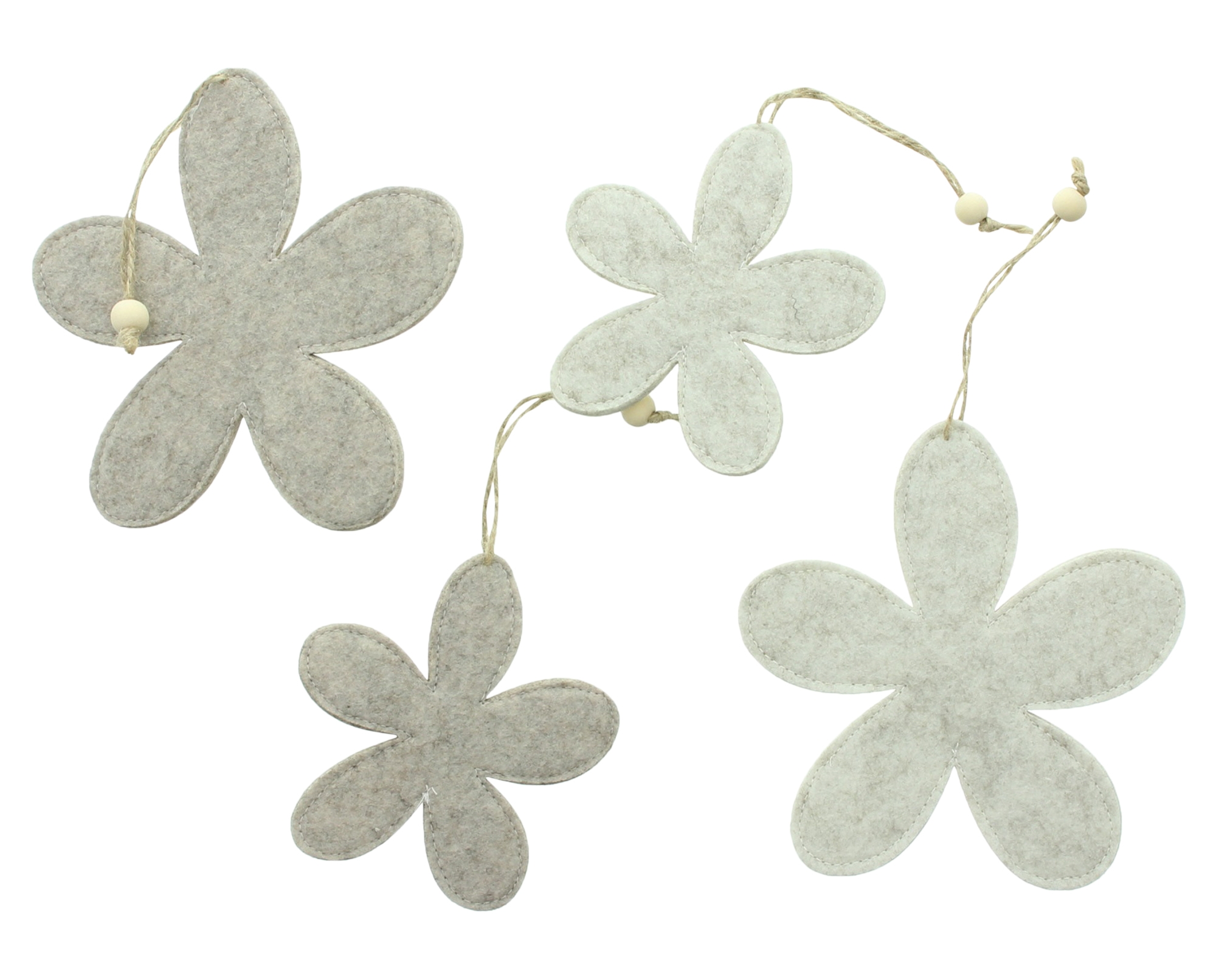 Acheter Lot de 4 suspensions "quatuor floral"  dans la boutique en ligne de Frank Flechtwaren pour Nouvel arrivage