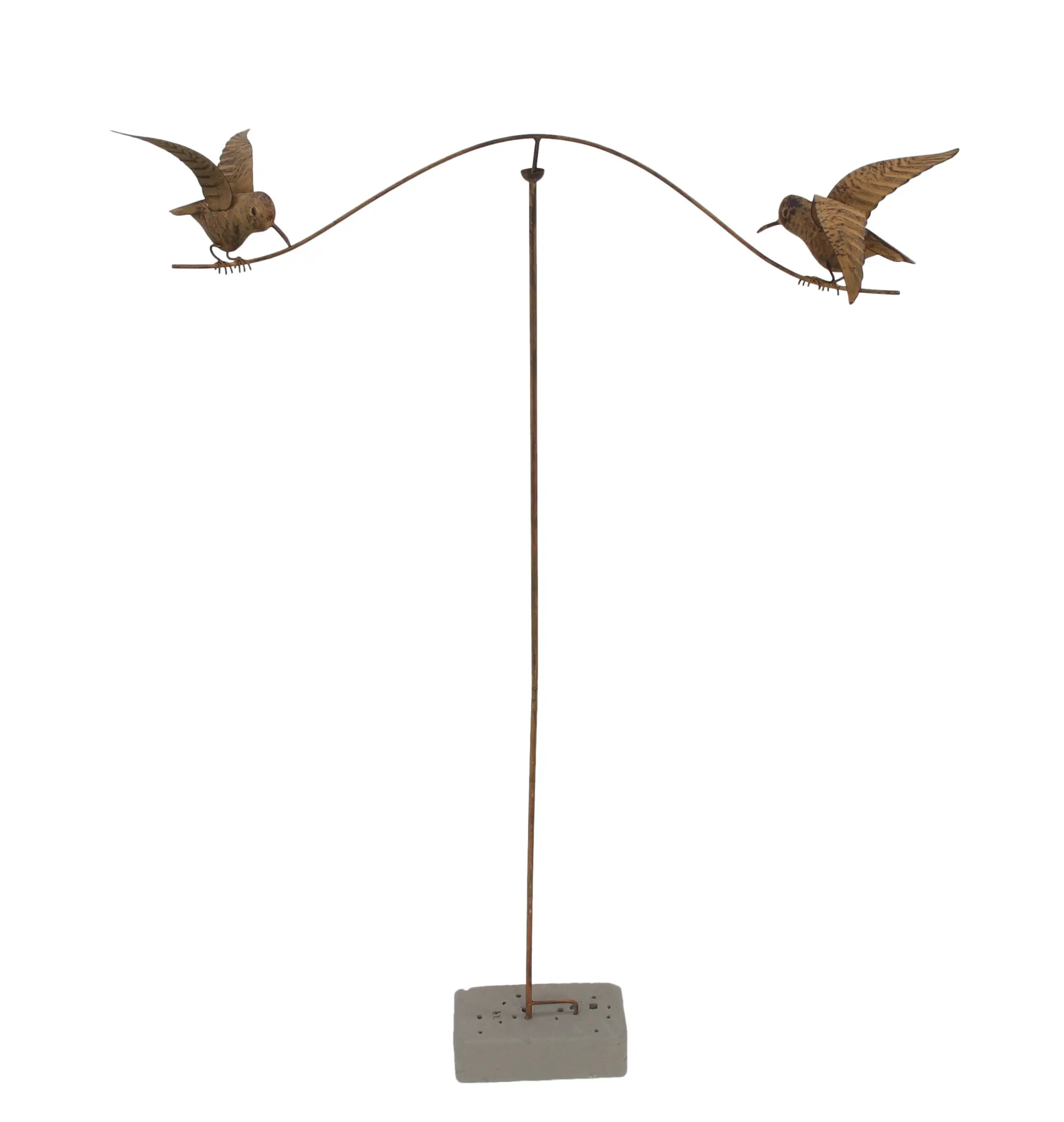 Acheter Pic de jardin "balancelle à oiseaux"  dans la boutique en ligne de Frank Flechtwaren pour Décoration rouille pour votre jardin