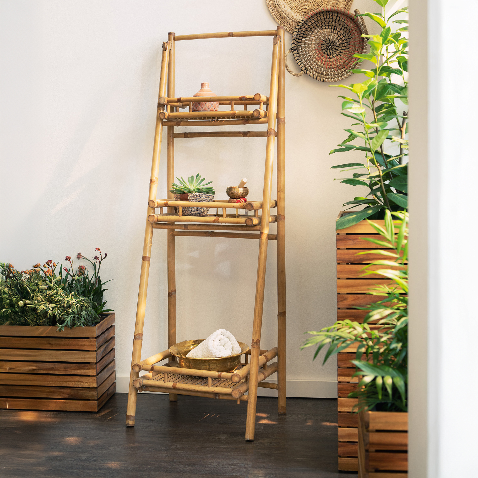Acheter Étagère pliante "bambou"  dans la boutique en ligne de Frank Flechtwaren