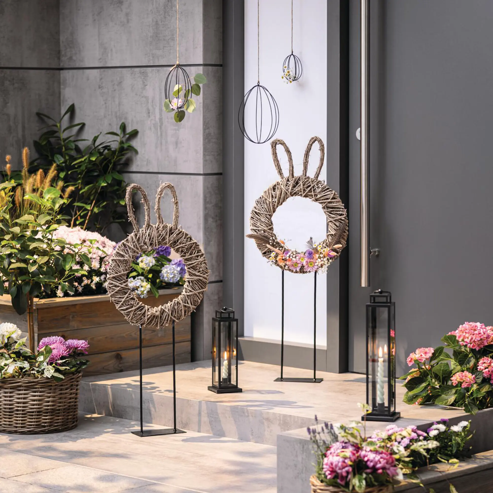 Acheter Décoration de Pâques "Oreilles de lapin"  dans la boutique en ligne de Frank Flechtwaren pour Lapin &amp; co