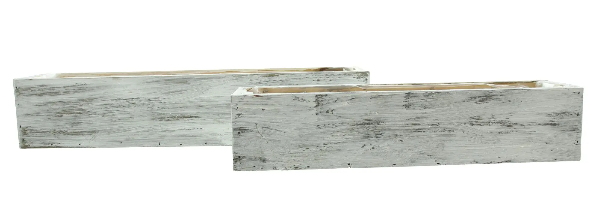 Acheter Lot de 2 jardinières "blanc délavé"  dans la boutique en ligne de Frank Flechtwaren pour Pâques