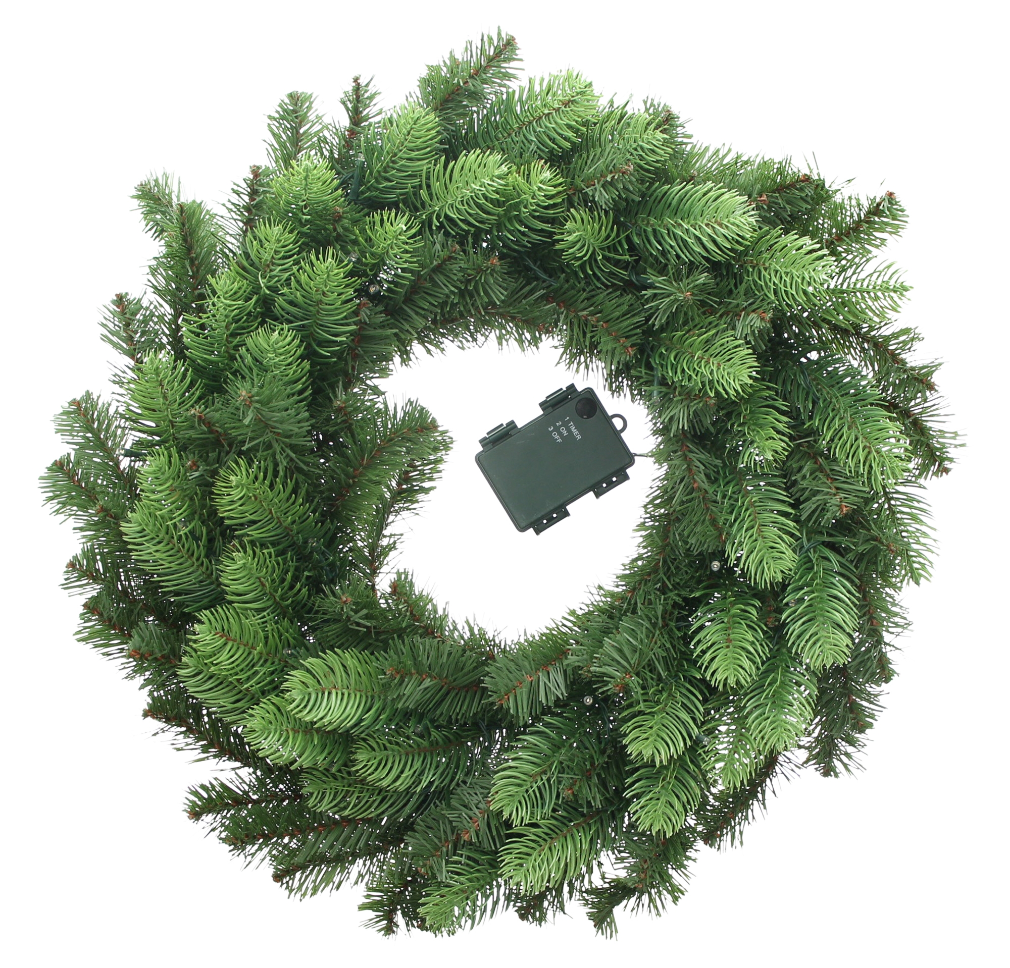 Acheter Couronne LED "branches de sapin"  dans la boutique en ligne de Frank Flechtwaren pour Couronnes de Noël