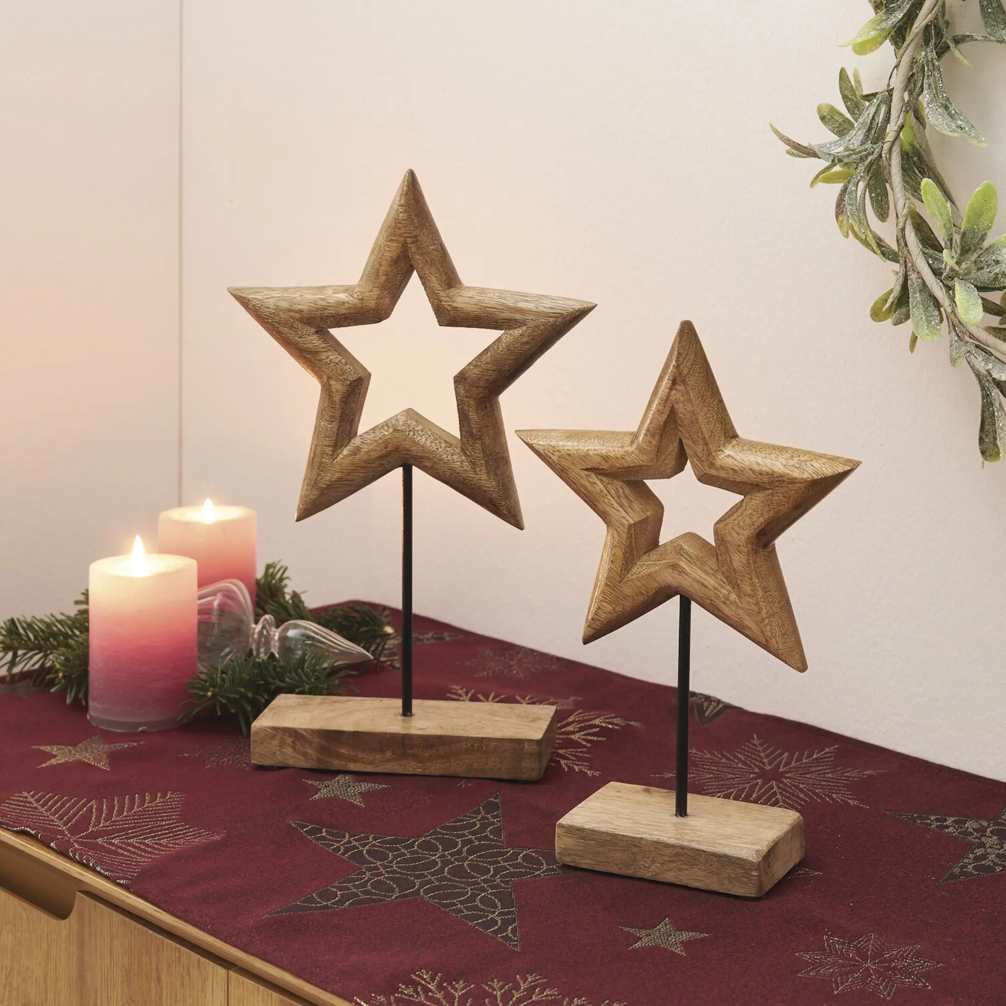 Acheter Lot de 2 décorations de Noël "étoile"  dans la boutique en ligne de Frank Flechtwaren