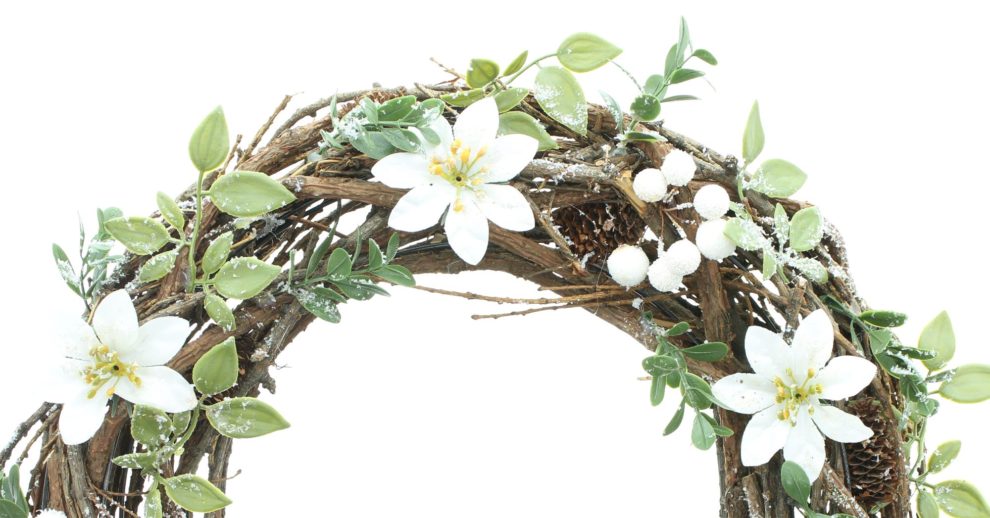 Acheter Couronne "rose de Noël"  dans la boutique en ligne de Frank Flechtwaren pour Noël