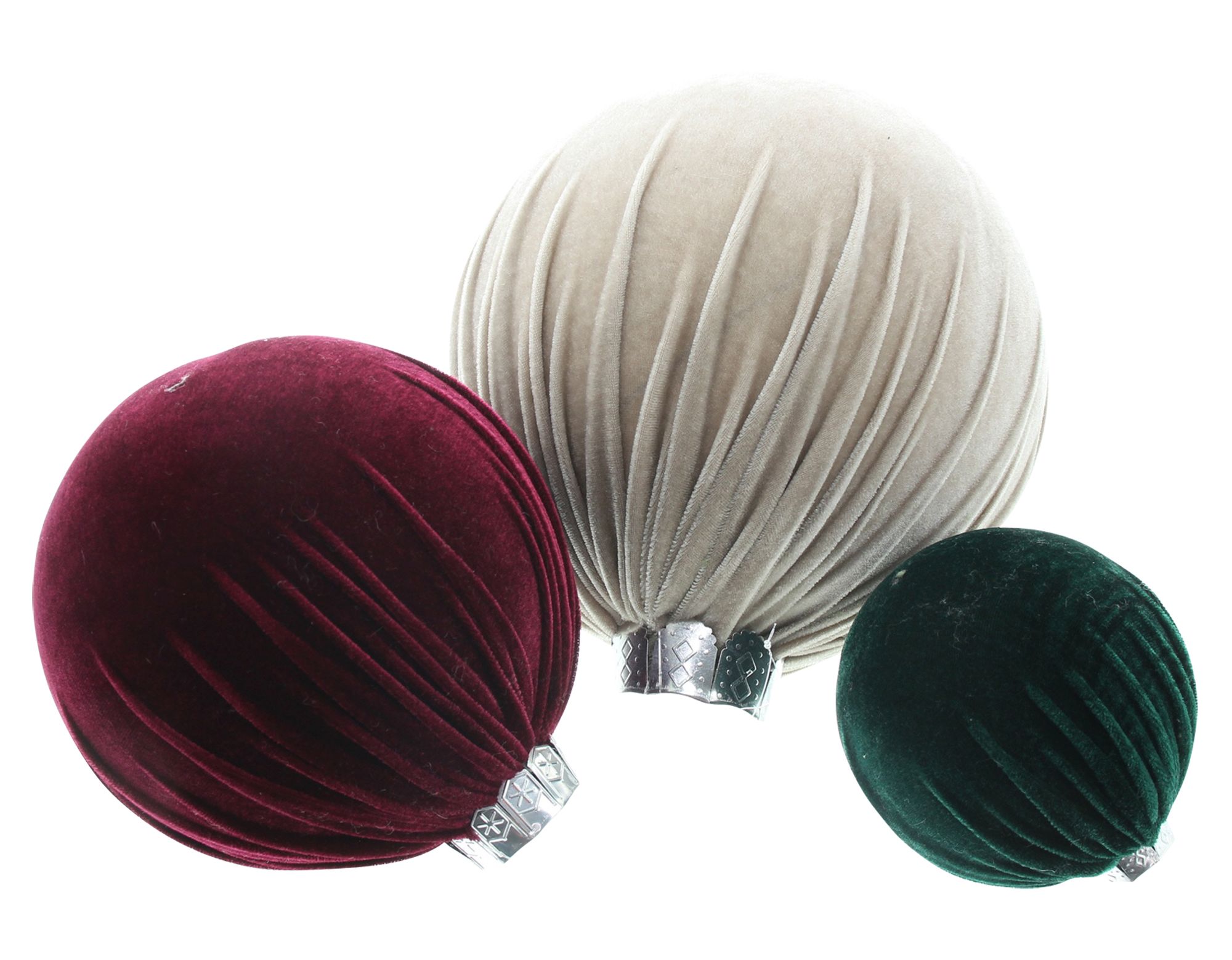 Acheter Boule décorative « Élégance », lot de 3 dans la boutique en ligne de Frank Flechtwaren pour Noël nostalgique