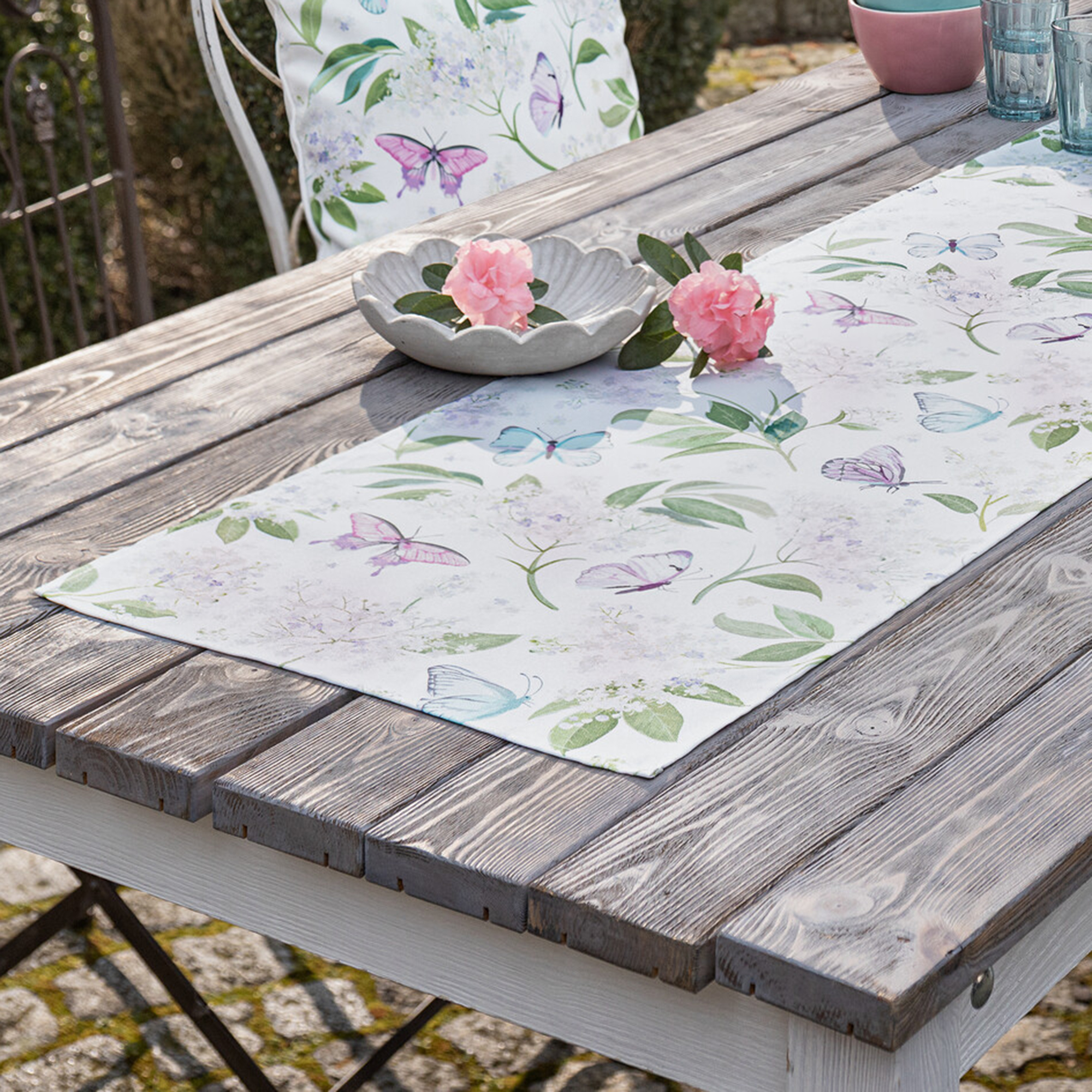 Acheter Chemin de table "papillon"  dans la boutique en ligne de Frank Flechtwaren