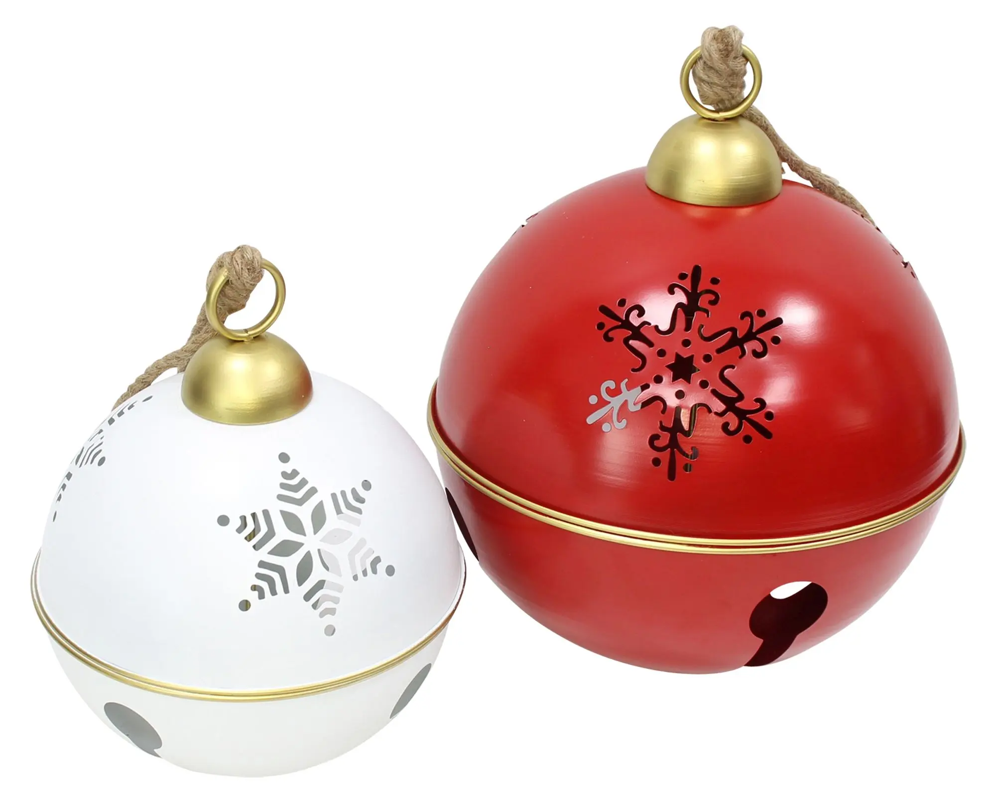 Acheter Cloche de Noël « Maxi », lot de 2 dans la boutique en ligne de Frank Flechtwaren pour Boules de Noël décoratives