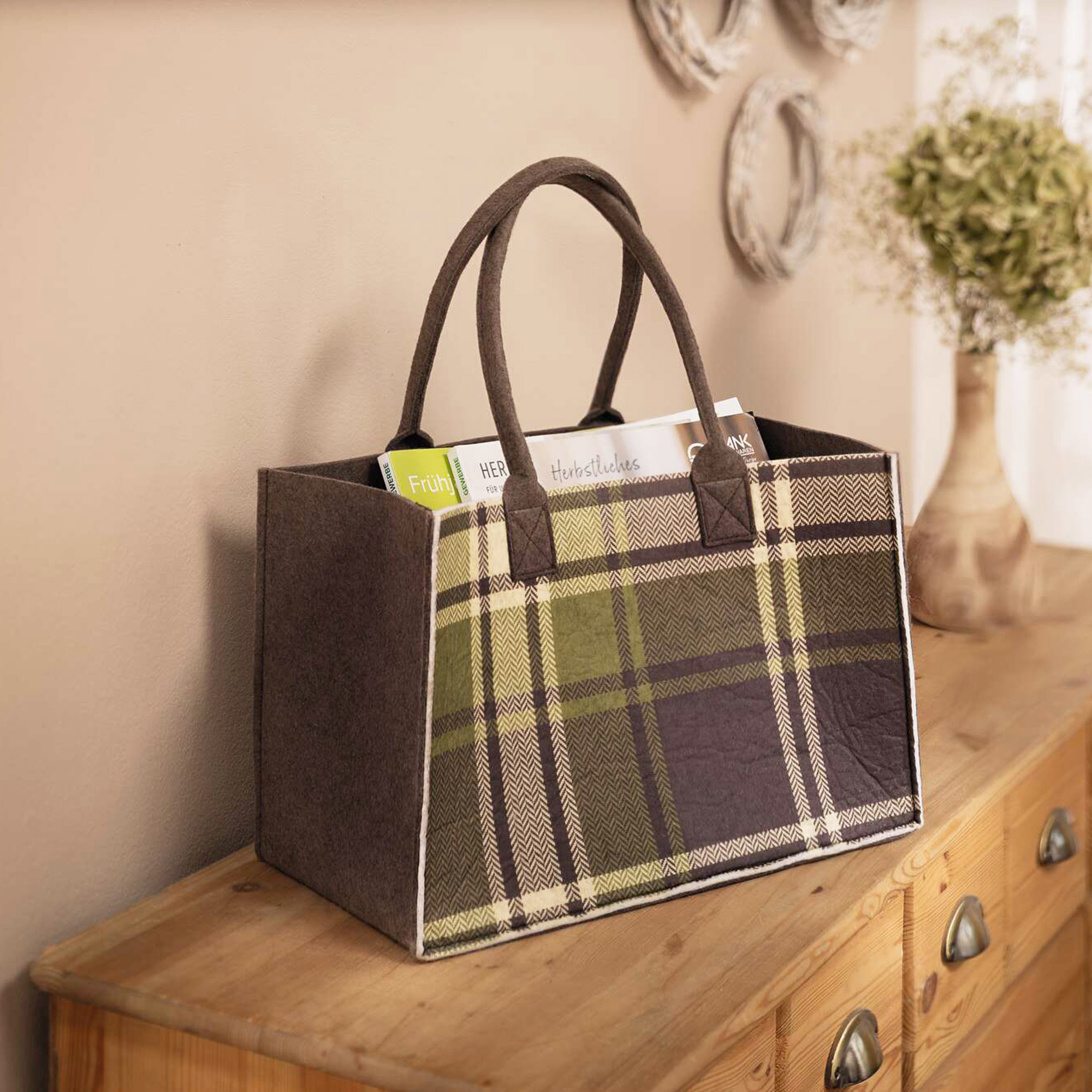 Acheter Sac "carreau vert"  dans la boutique en ligne de Frank Flechtwaren