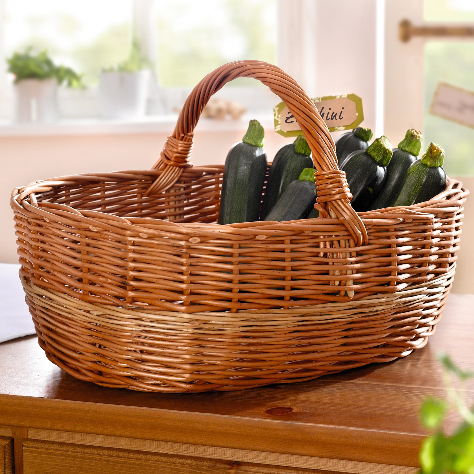 Acheter Panier à courses "rayures"  dans la boutique en ligne de Frank Flechtwaren