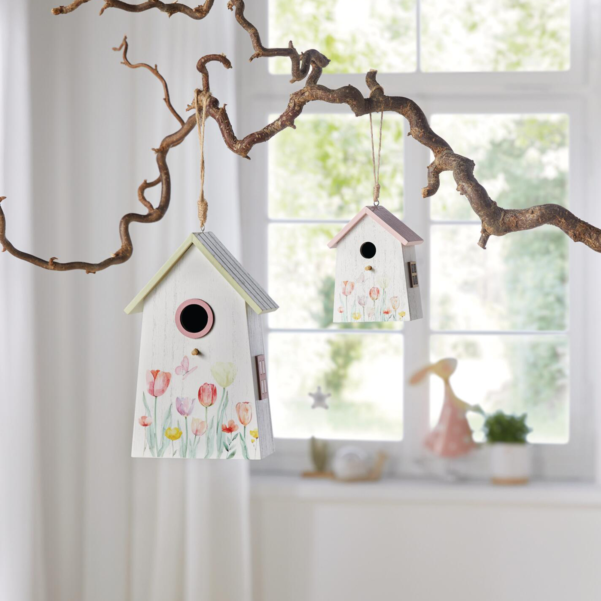 Acheter Lot de 2 suspensions décoratives "nichoir"  dans la boutique en ligne de Frank Flechtwaren