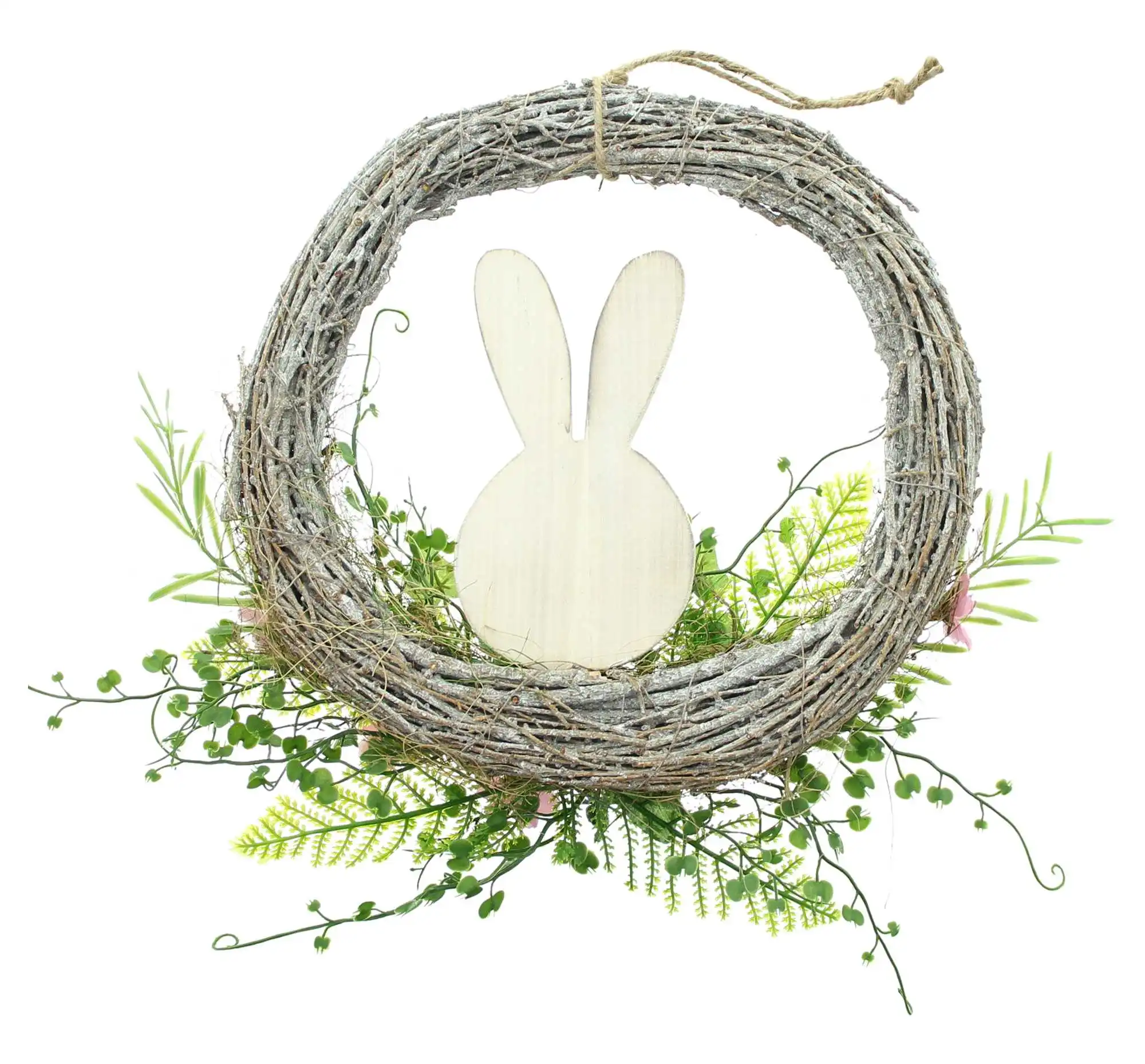 Acheter Couronne "lapin en bois"  dans la boutique en ligne de Frank Flechtwaren pour Pâques