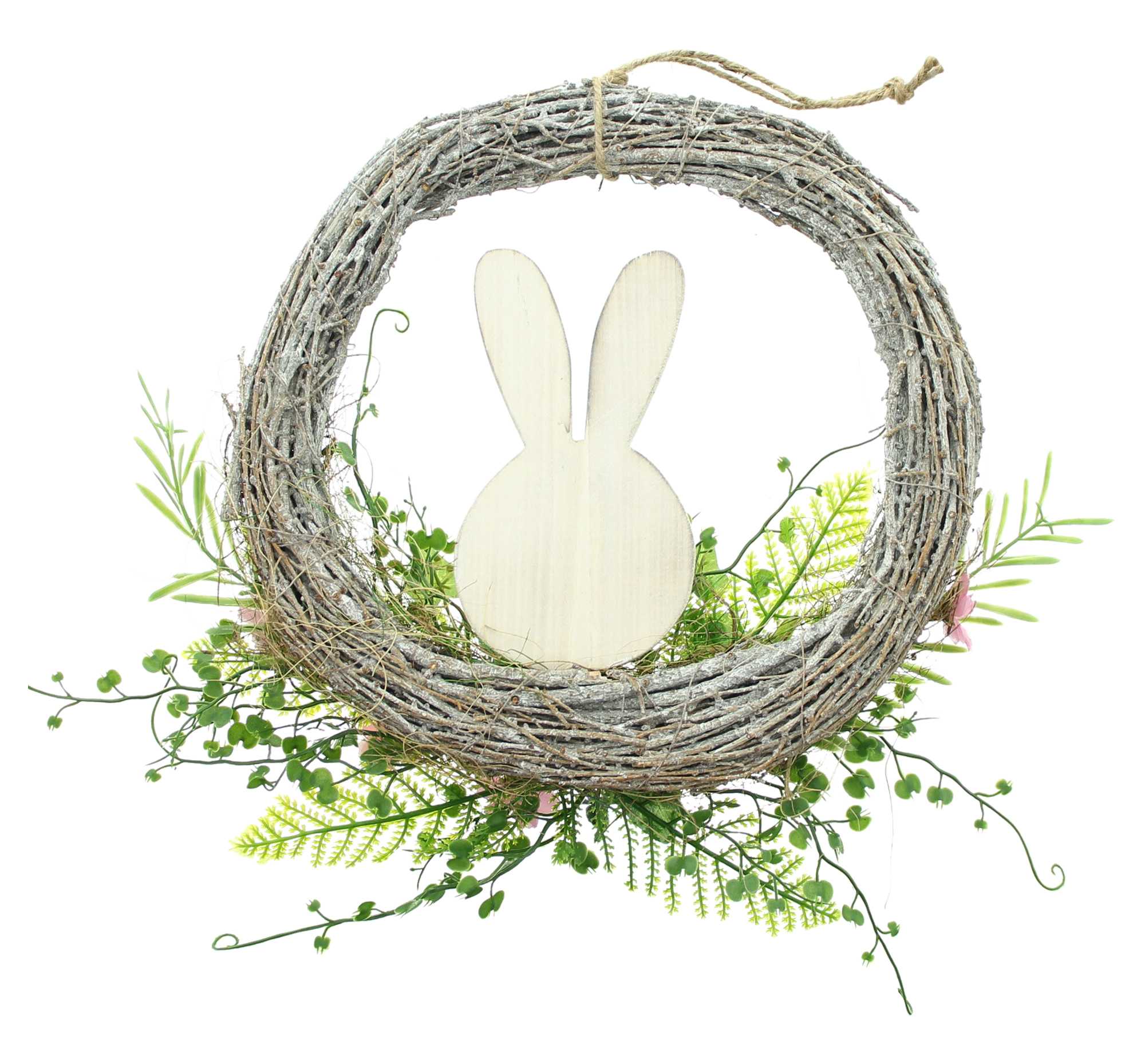 Acheter Couronne "lapin en bois"  dans la boutique en ligne de Frank Flechtwaren pour Pâques