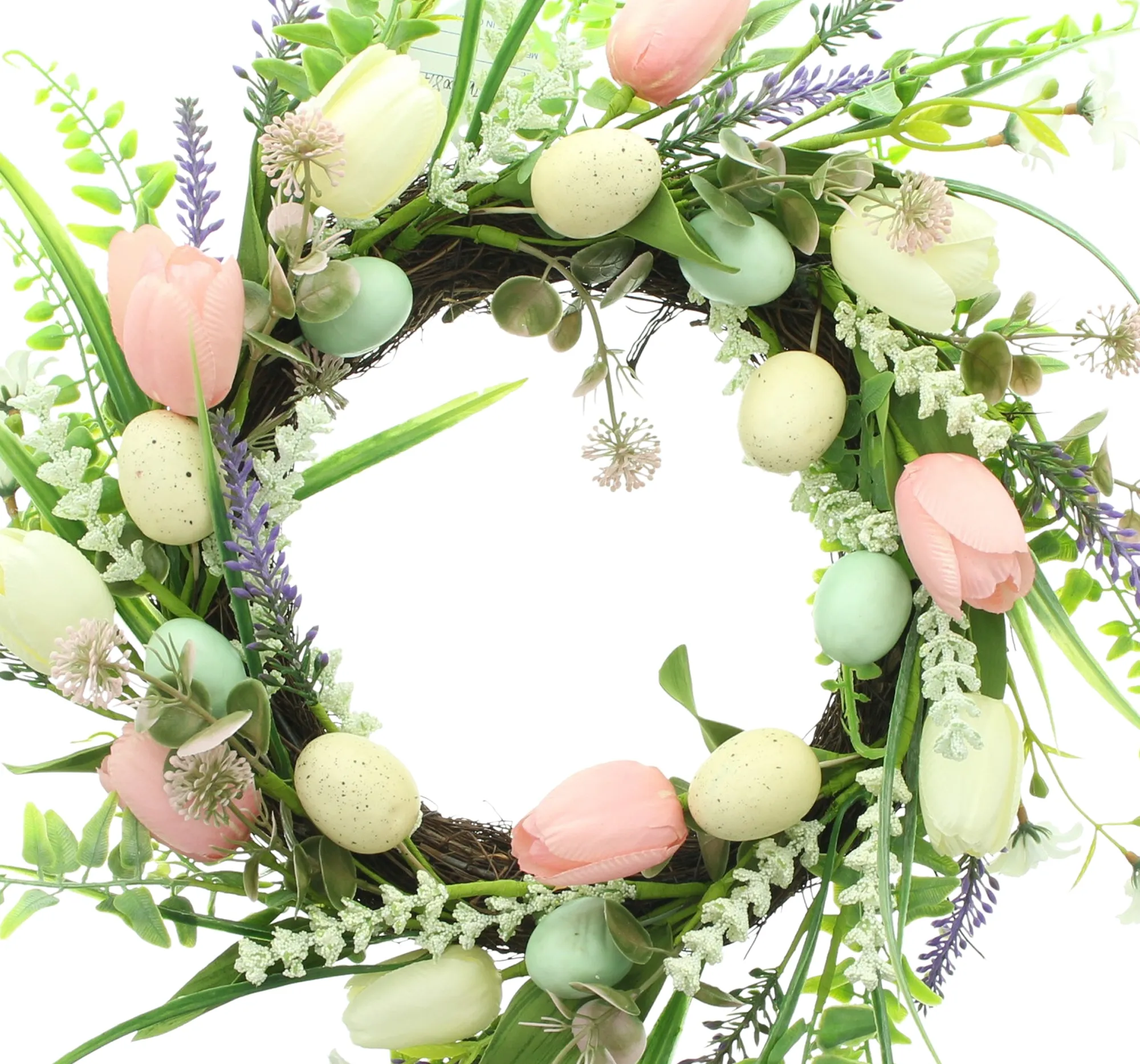 Acheter Couronne de Pâques "amour de tulipes"  dans la boutique en ligne de Frank Flechtwaren pour Tons pastel