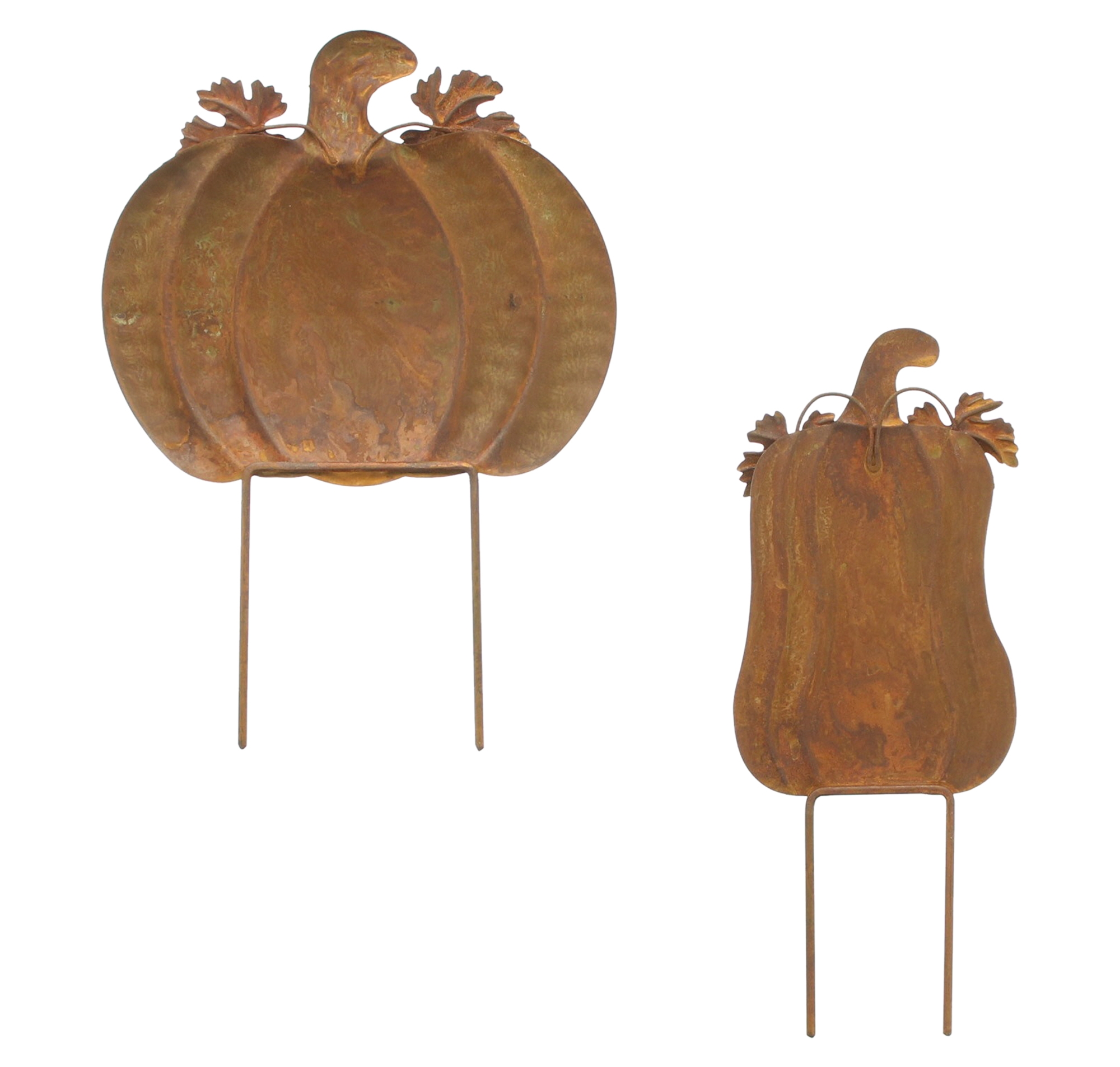 Acheter Lot de 2 pics d' automne "citrouille"  dans la boutique en ligne de Frank Flechtwaren pour Jardin d'automne