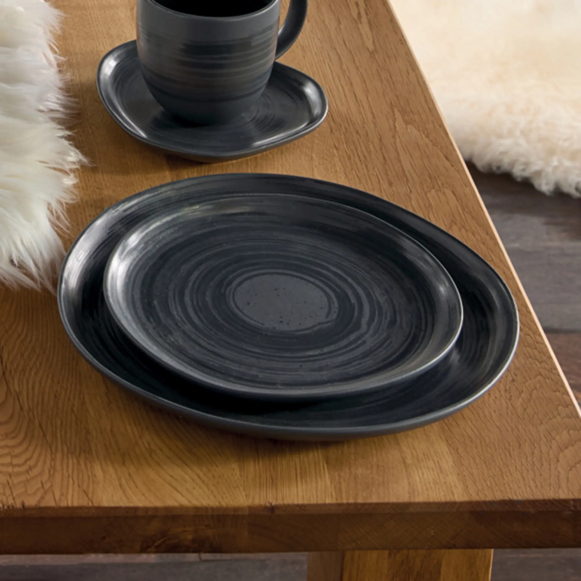 Acheter Grande assiette « Circle », 2 lot de dans la boutique en ligne de Frank Flechtwaren