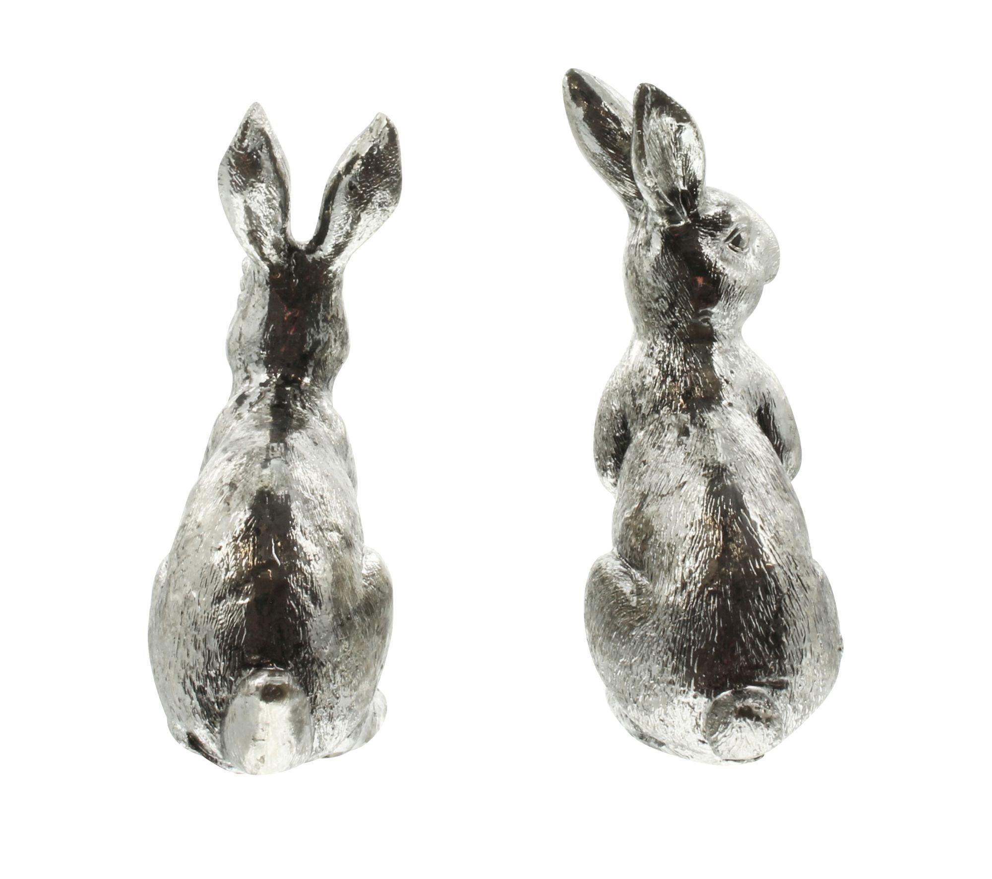 Acheter Lot de 2 lapins "argenté"  dans la boutique en ligne de Frank Flechtwaren pour Lapin &amp; co