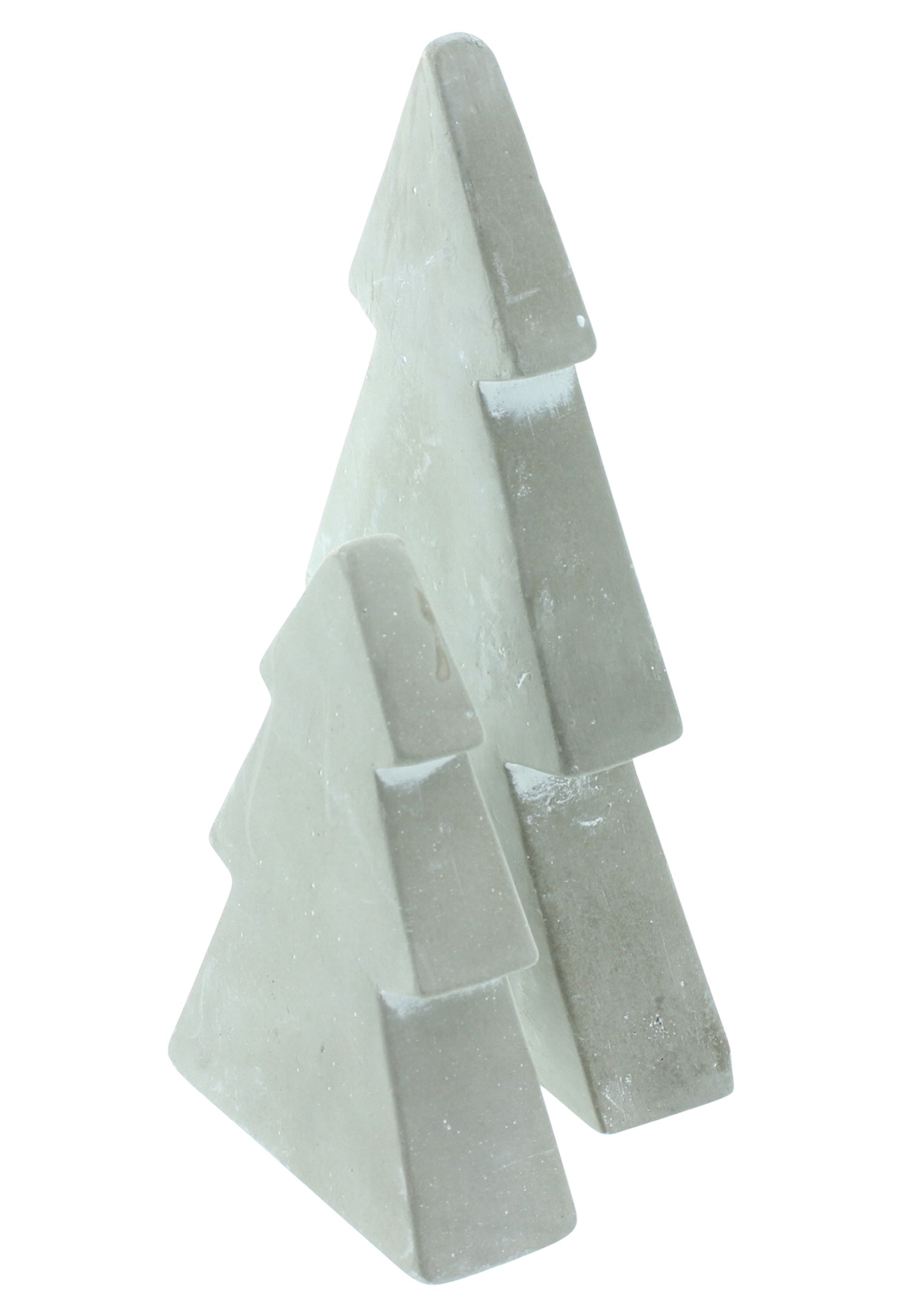 Acheter Lot de 2 sapins "ciment"  dans la boutique en ligne de Frank Flechtwaren pour Noël