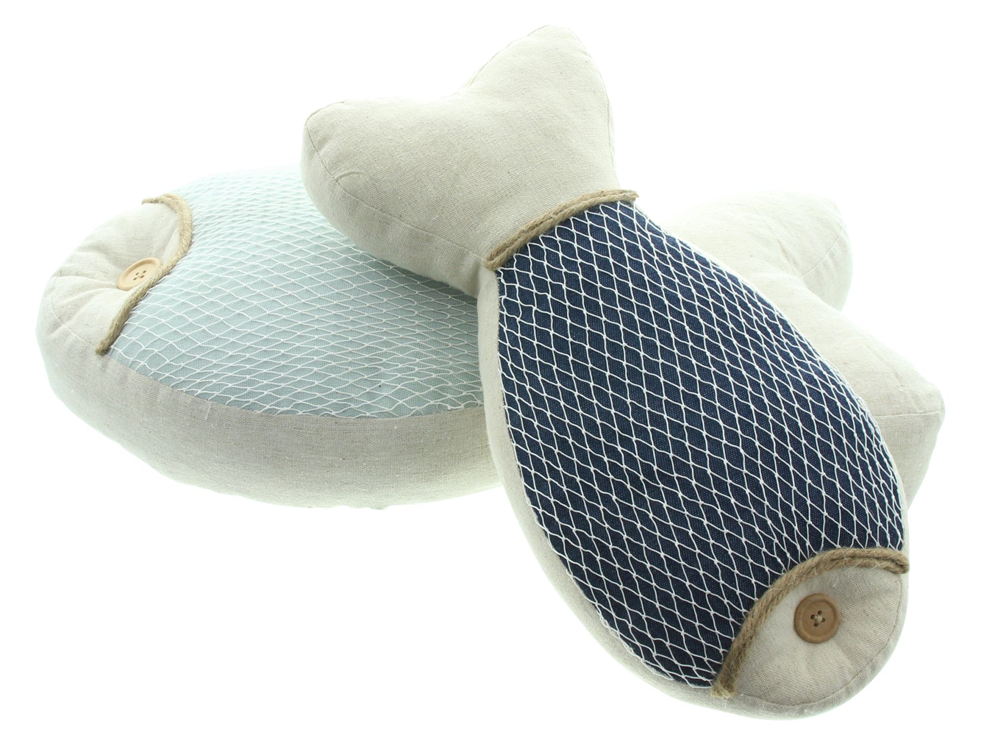 Acheter Lot de 2 coussins décoratifs "poisson"  dans la boutique en ligne de Frank Flechtwaren pour Chambre d'enfant