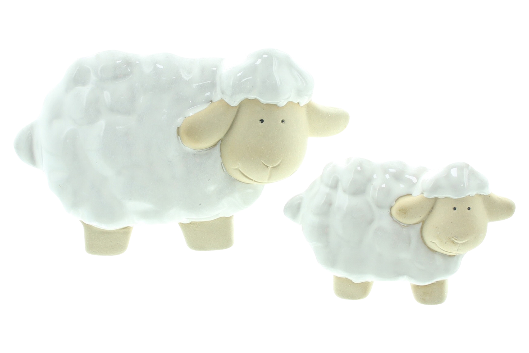 Acheter Lot de 2 figurines décoratives "moutons"  dans la boutique en ligne de Frank Flechtwaren pour Figurines décoratives