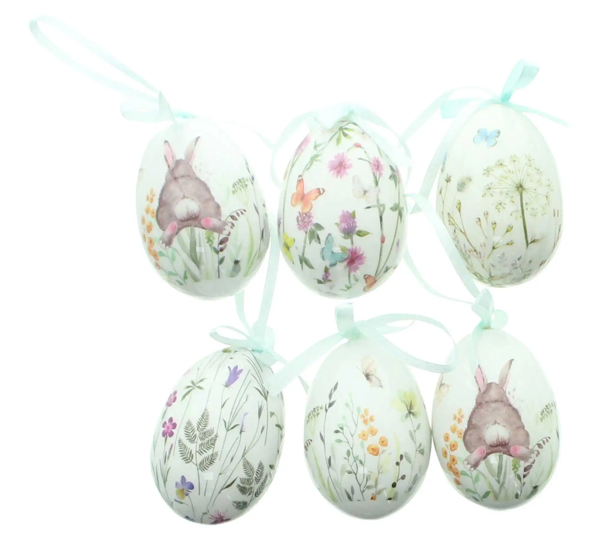 Acheter Lot de 6 oeufs de décoration "prairie de Pâques"  dans la boutique en ligne de Frank Flechtwaren pour Oeufs Pâques