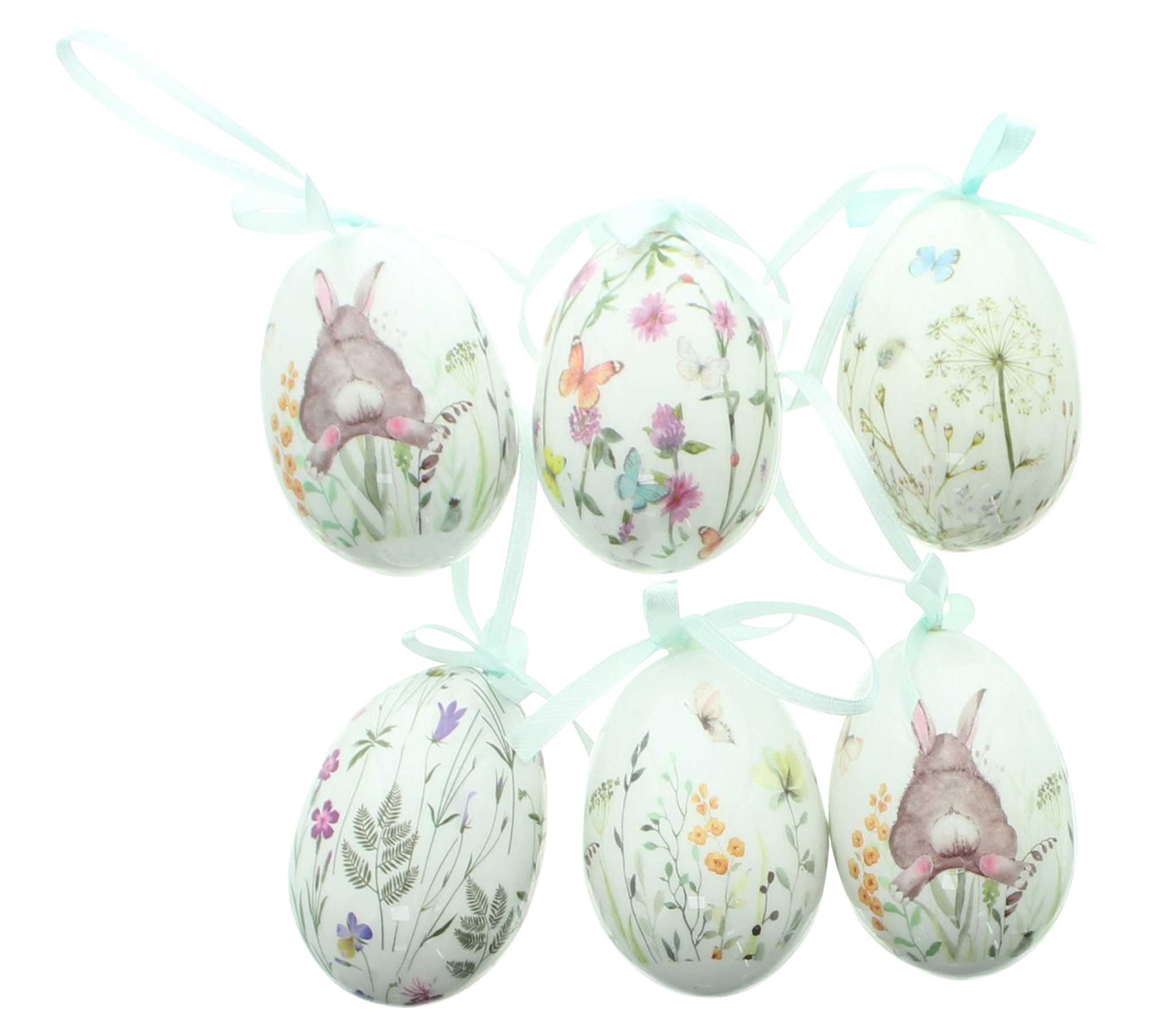 Acheter Lot de 6 oeufs de décoration "prairie de Pâques"  dans la boutique en ligne de Frank Flechtwaren pour Oeufs Pâques