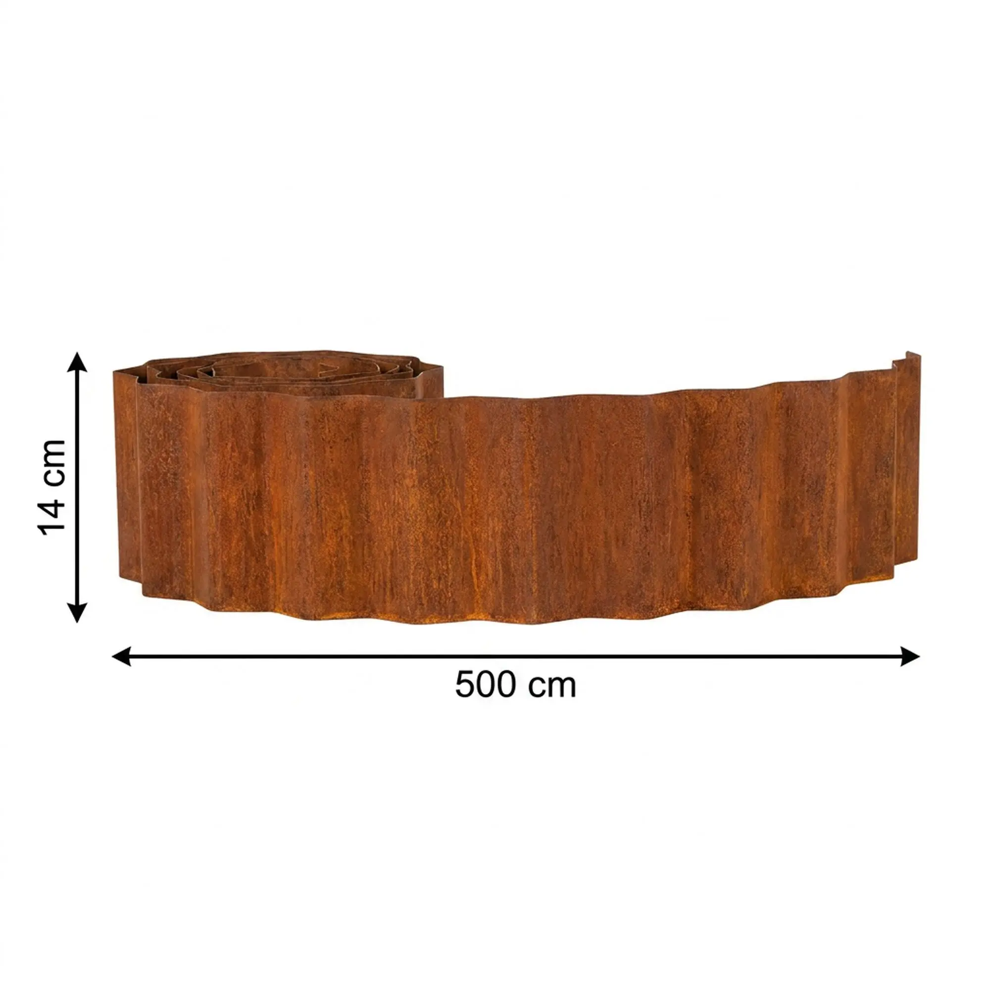 Acheter Bordure de parterre "Vague"  dans la boutique en ligne de Frank Flechtwaren pour Décoration rouille pour votre jardin