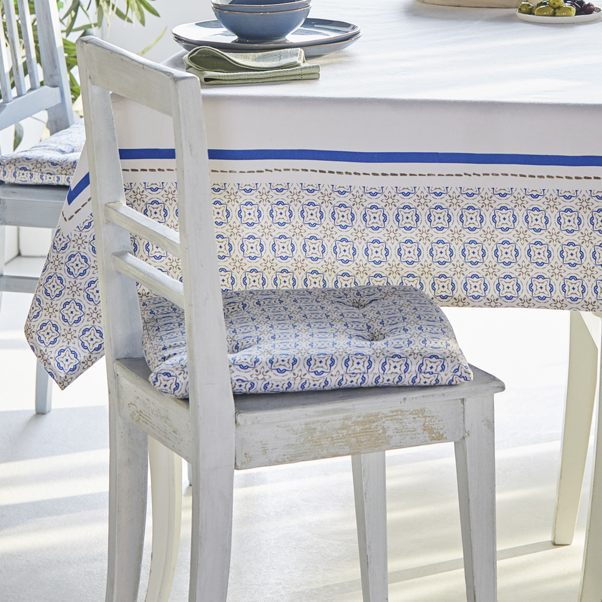 Acheter Coussin d'assise "Santorin"  dans la boutique en ligne de Frank Flechtwaren
