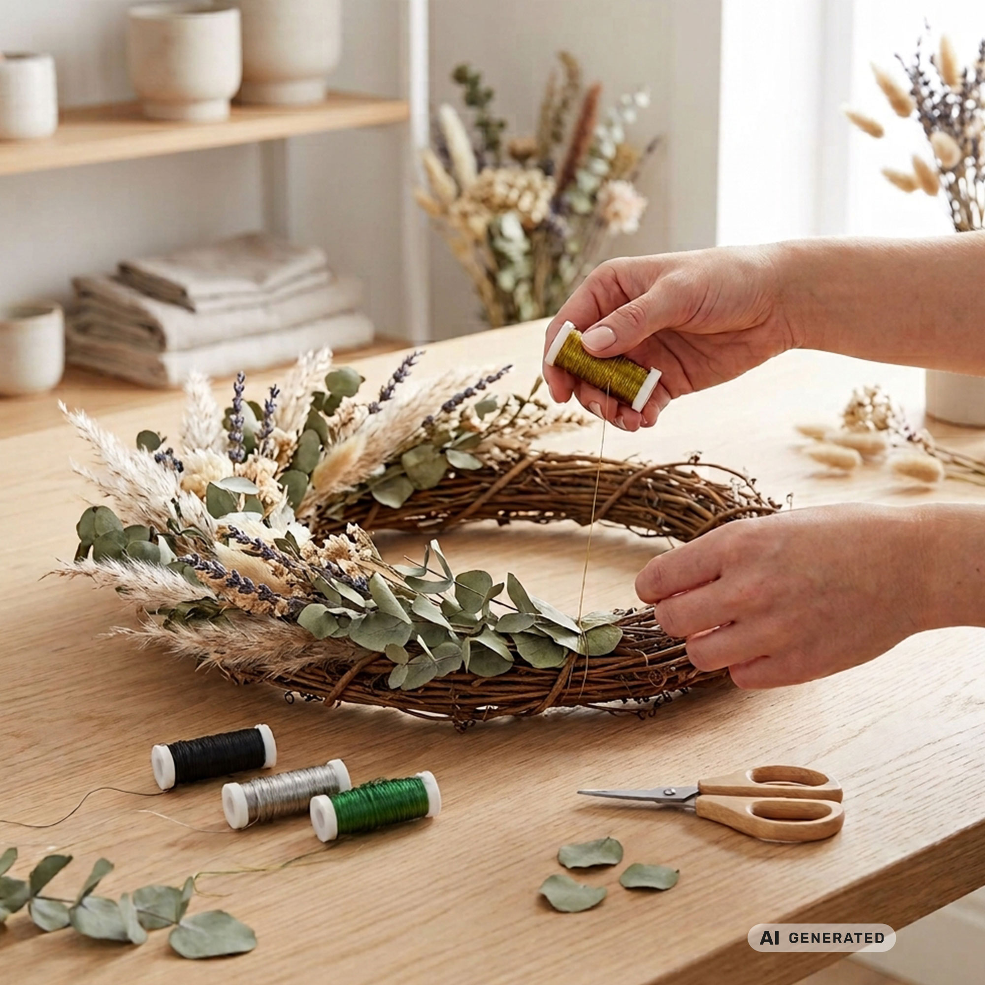 Acheter Fil de bricolage « Shine », lot de 4 dans la boutique en ligne de Frank Flechtwaren pour Accessoires