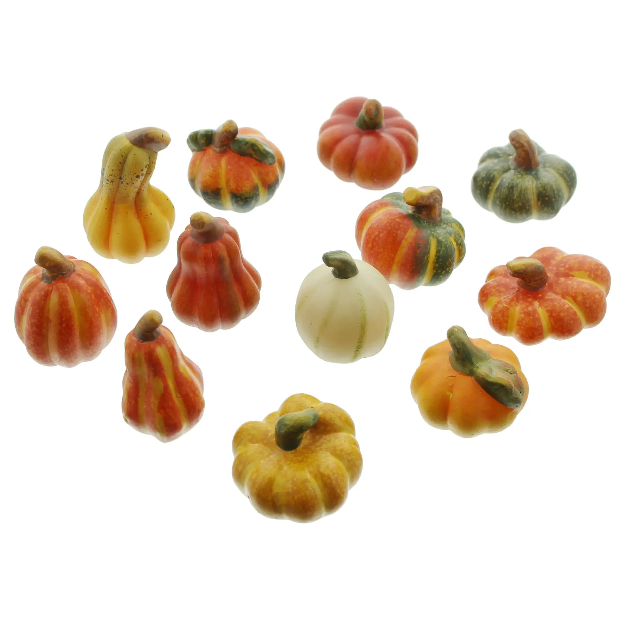 Acheter Lot de 12 citrouilles en terre cuite  dans la boutique en ligne de Frank Flechtwaren pour Confettis de table et pics