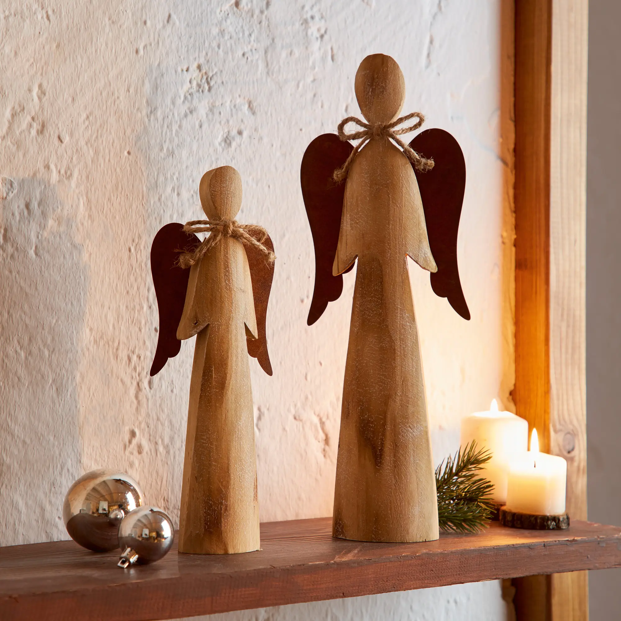 Acheter Lot de 2 figurines "messager céleste"  dans la boutique en ligne de Frank Flechtwaren