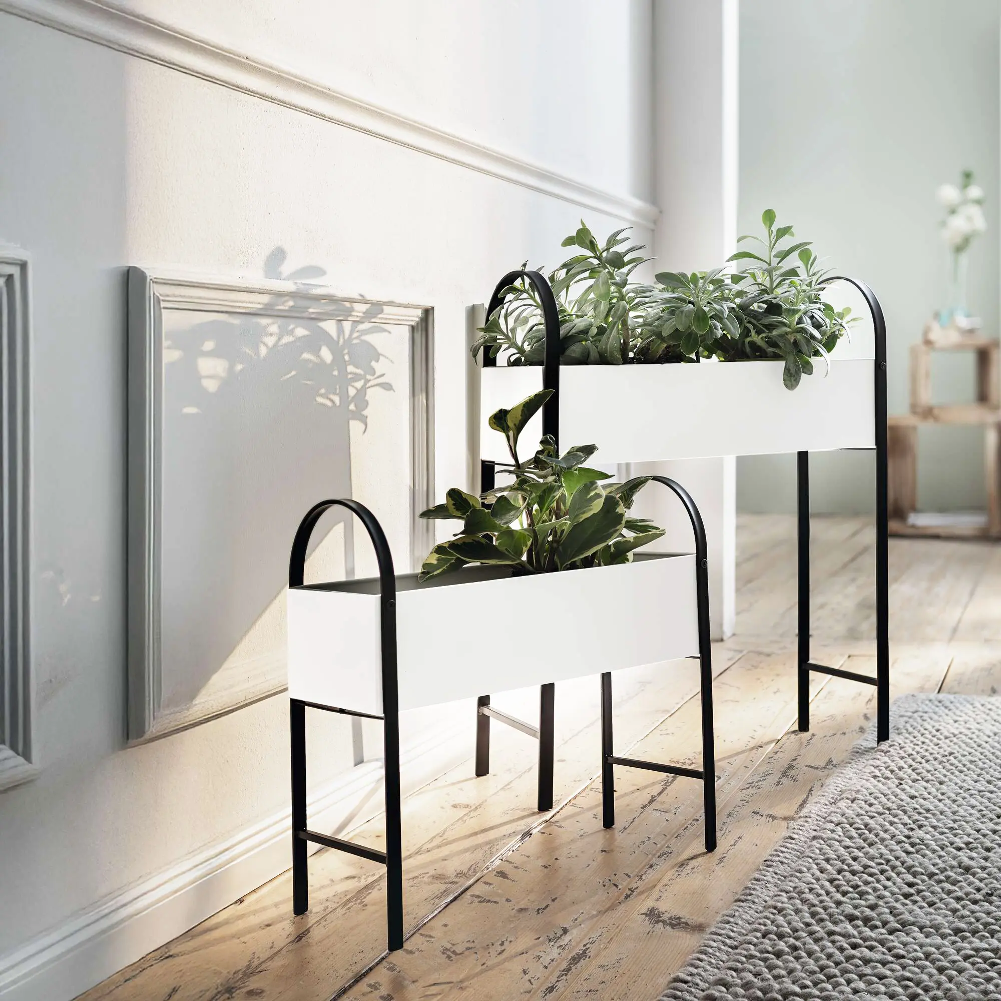 Acheter Lot de 2 jardinières " rétro"  dans la boutique en ligne de Frank Flechtwaren