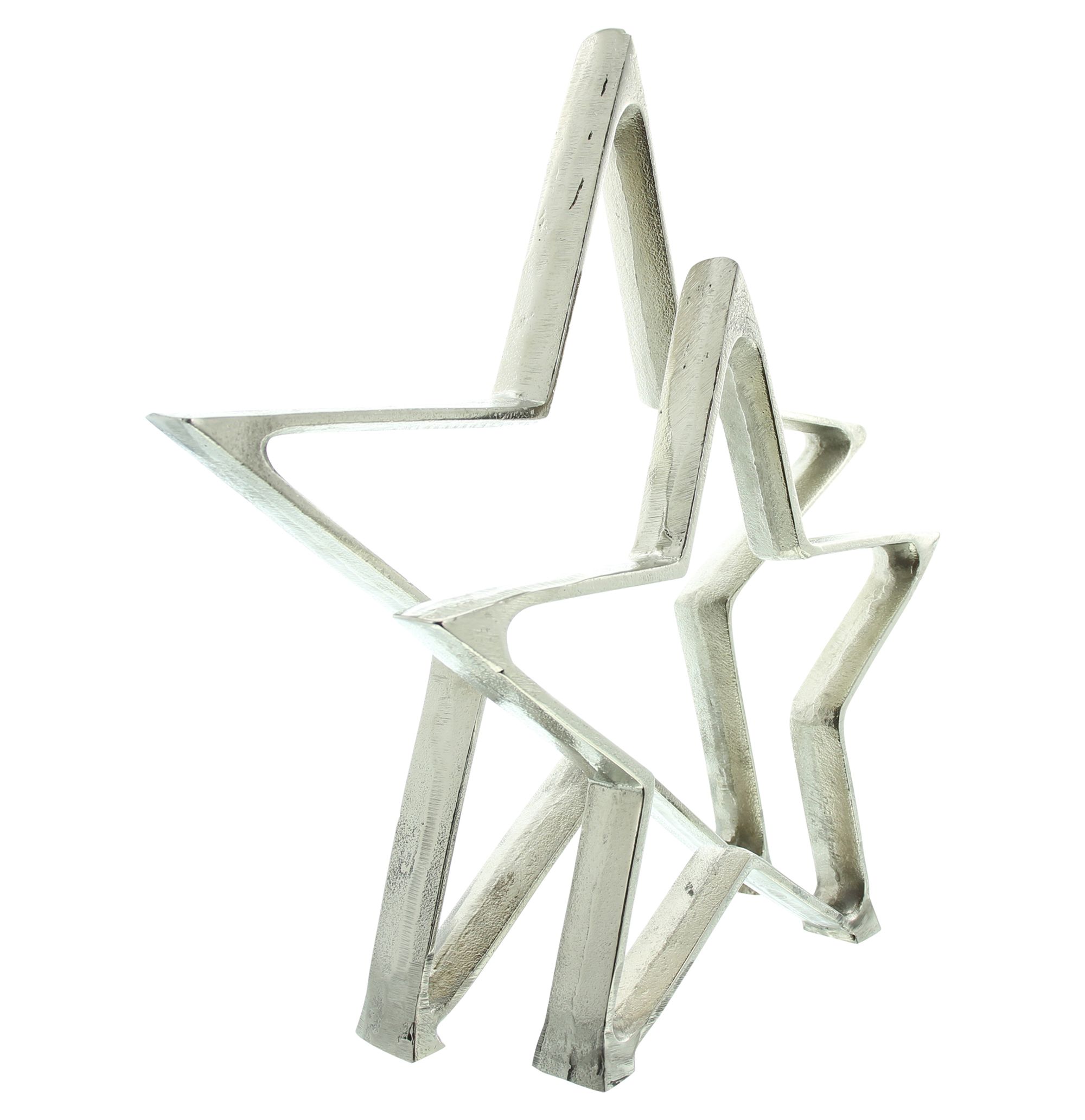 Acheter Lot de 2 étoiles "argentées"  dans la boutique en ligne de Frank Flechtwaren pour Étoiles