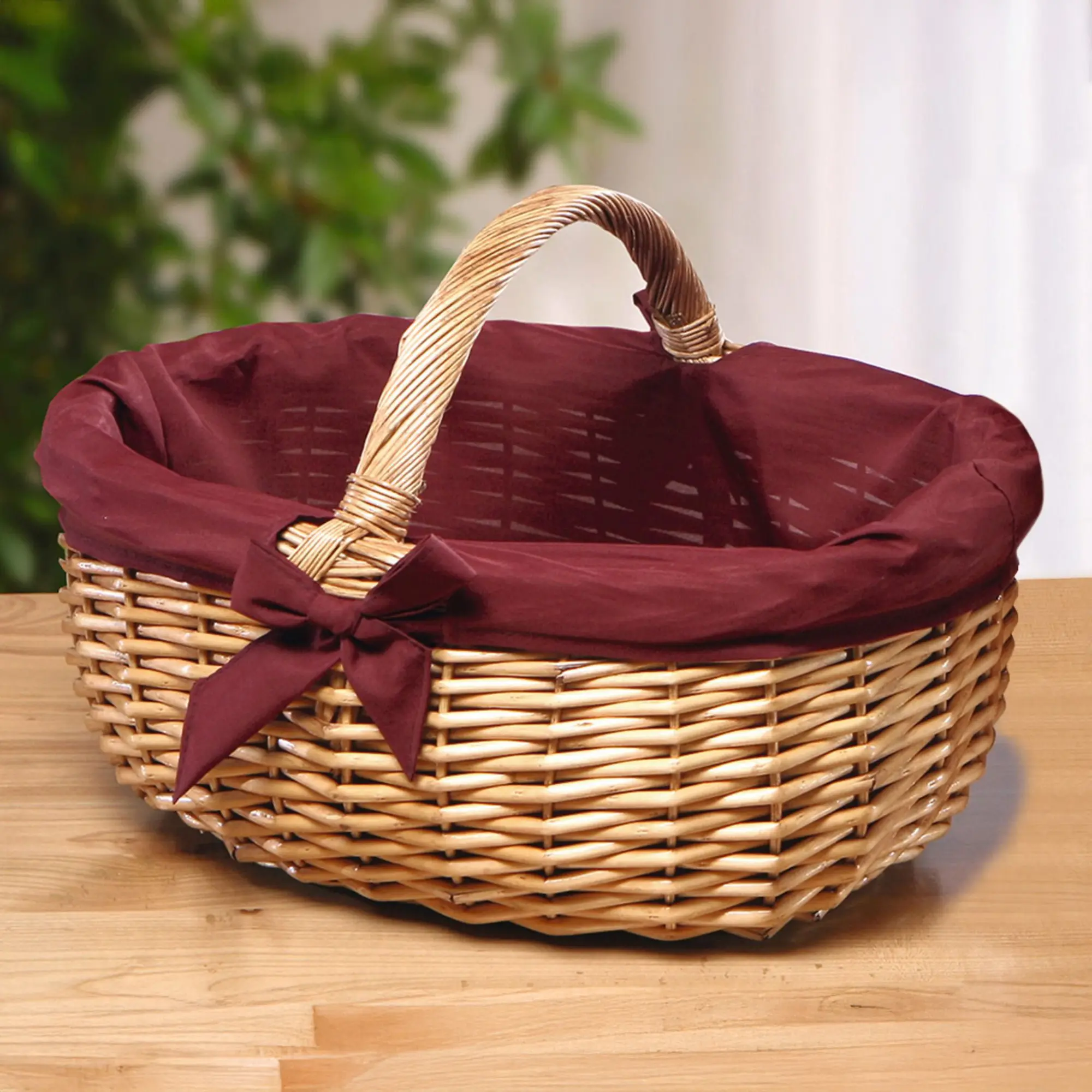Acheter Panier à courses "noeud rouge"  dans la boutique en ligne de Frank Flechtwaren