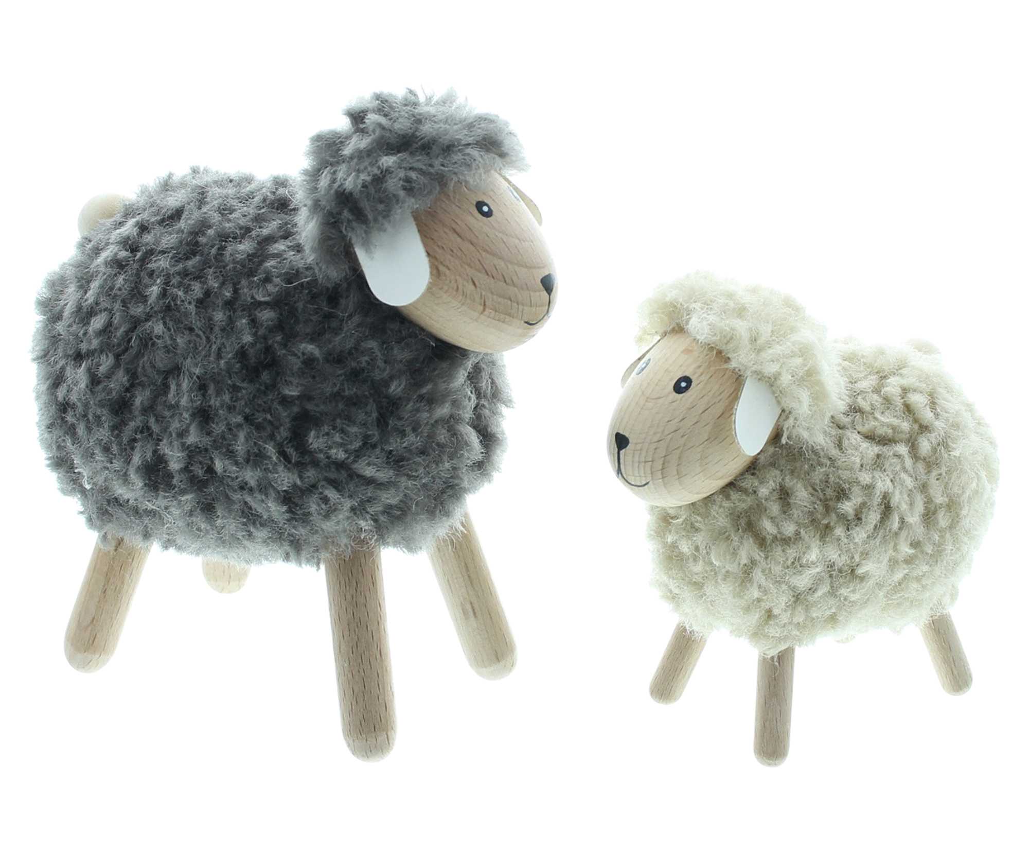 Acheter Lot de 2 moutons "grand &amp; petit"  dans la boutique en ligne de Frank Flechtwaren pour Lapin &amp; co