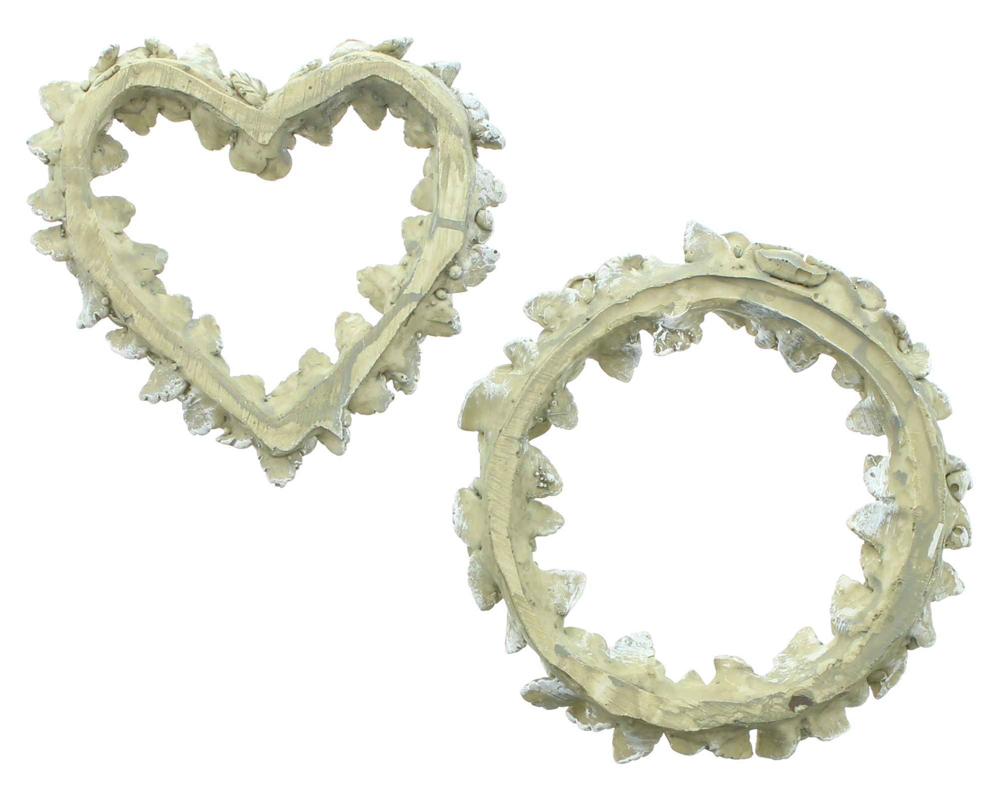 Acheter Lot de 2 décorations avec roses "coeur &amp; couronne"  dans la boutique en ligne de Frank Flechtwaren pour Automne