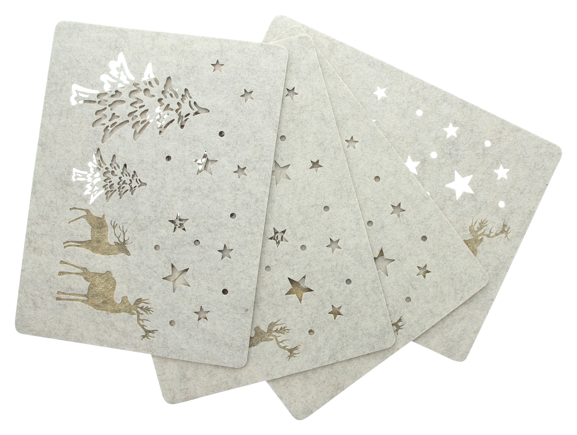 Acheter Lot de 4 sets de table "forêt d'hiver"  dans la boutique en ligne de Frank Flechtwaren pour Sets de table