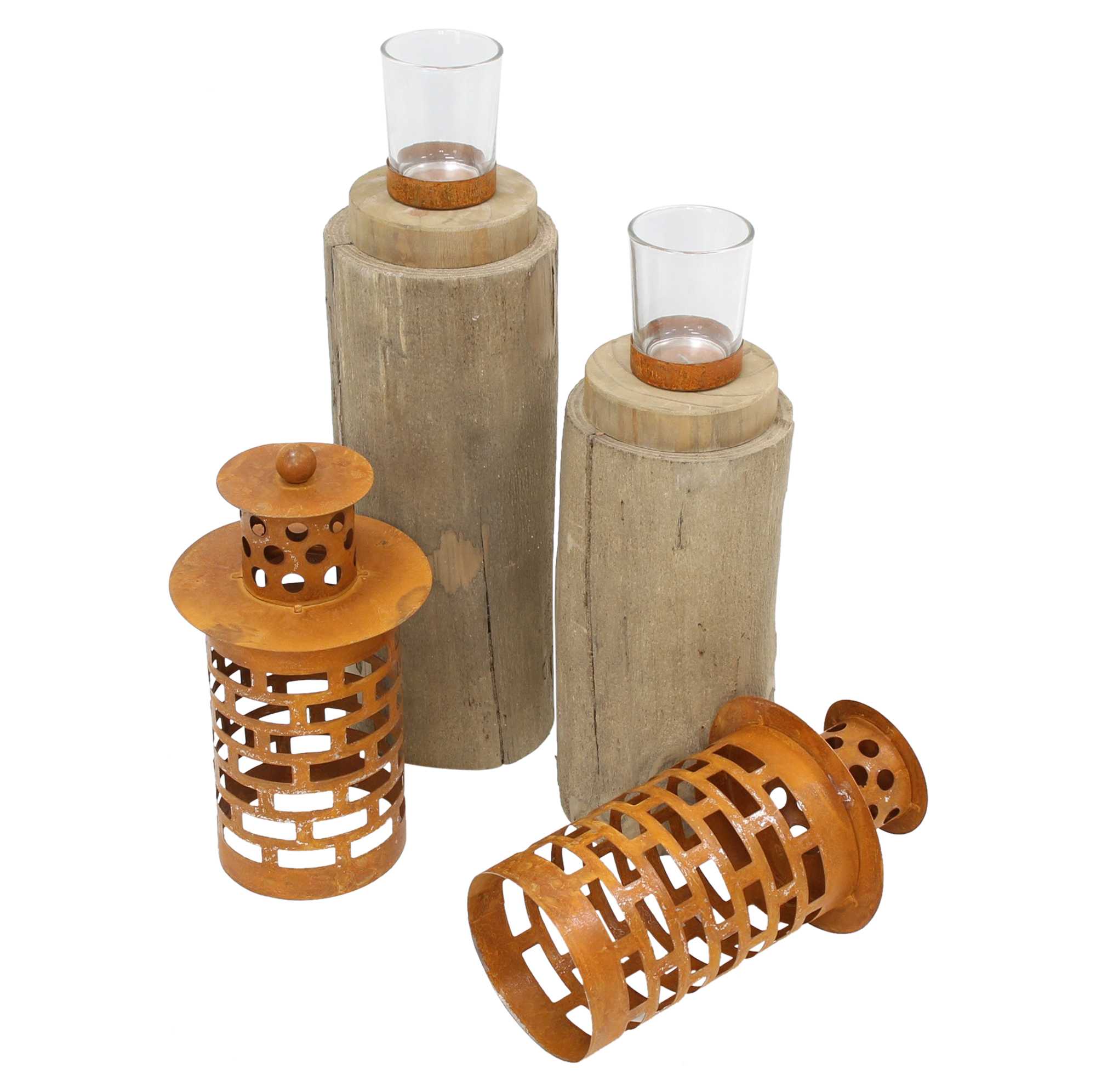 Acheter Lot de 2 lumignons "petite tour"  dans la boutique en ligne de Frank Flechtwaren pour Pâques
