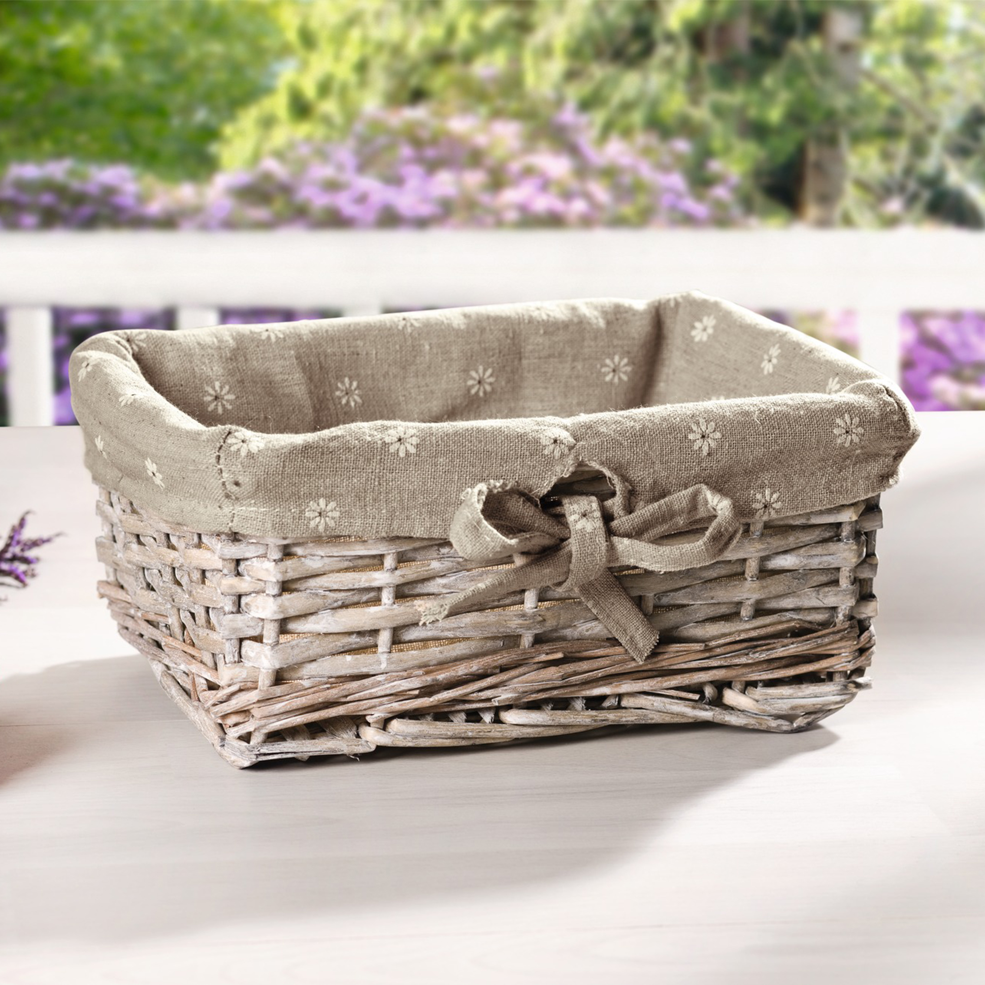 Acheter Panier de rangement "fleur"  dans la boutique en ligne de Frank Flechtwaren